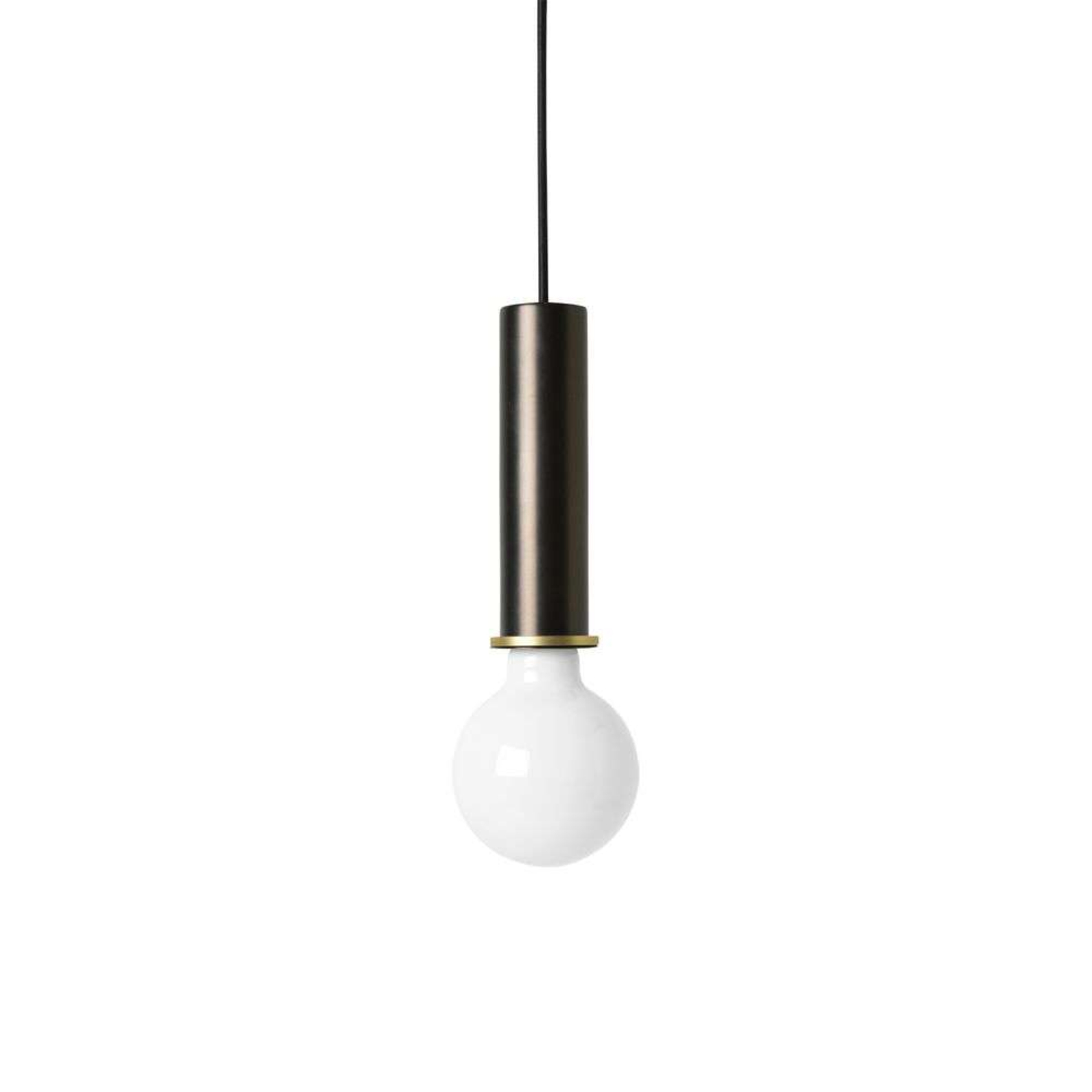 Collect Lustră Pendul High Black Brass - ferm LIVING