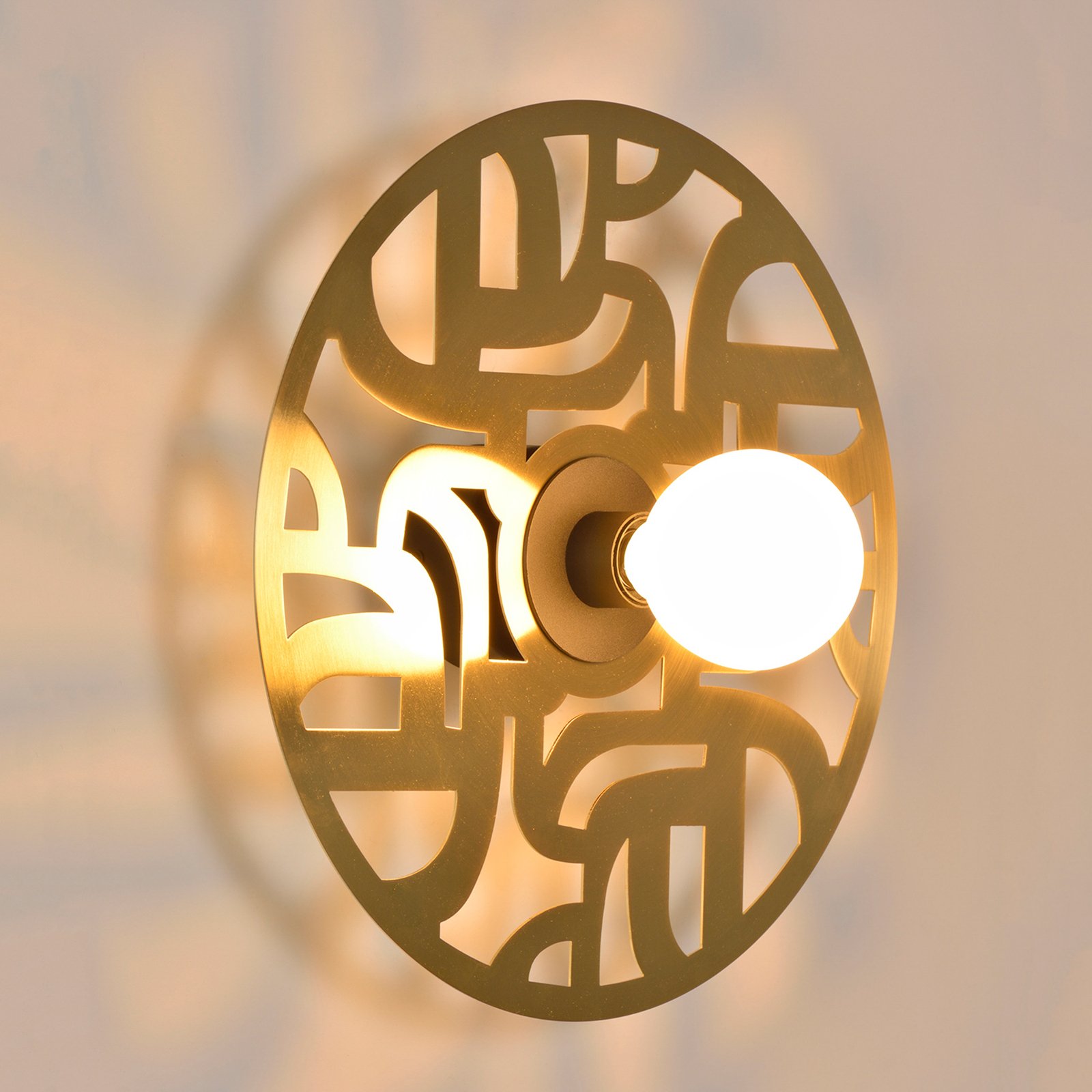 Labyrinthe Wandlampe, Ø 40 cm messing - MARKET SET