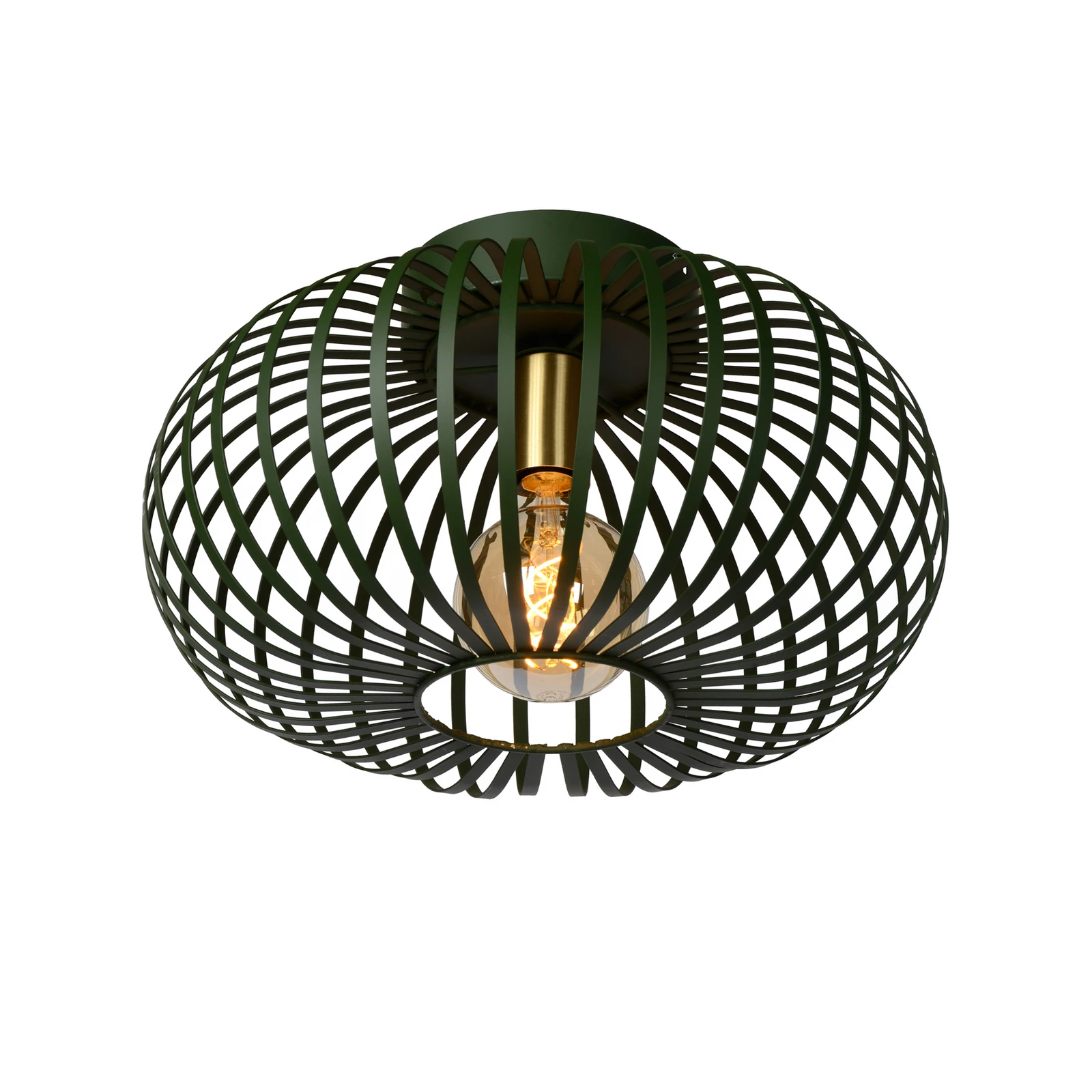 Manuela plafonieră tip colivie, 40 cm, verde