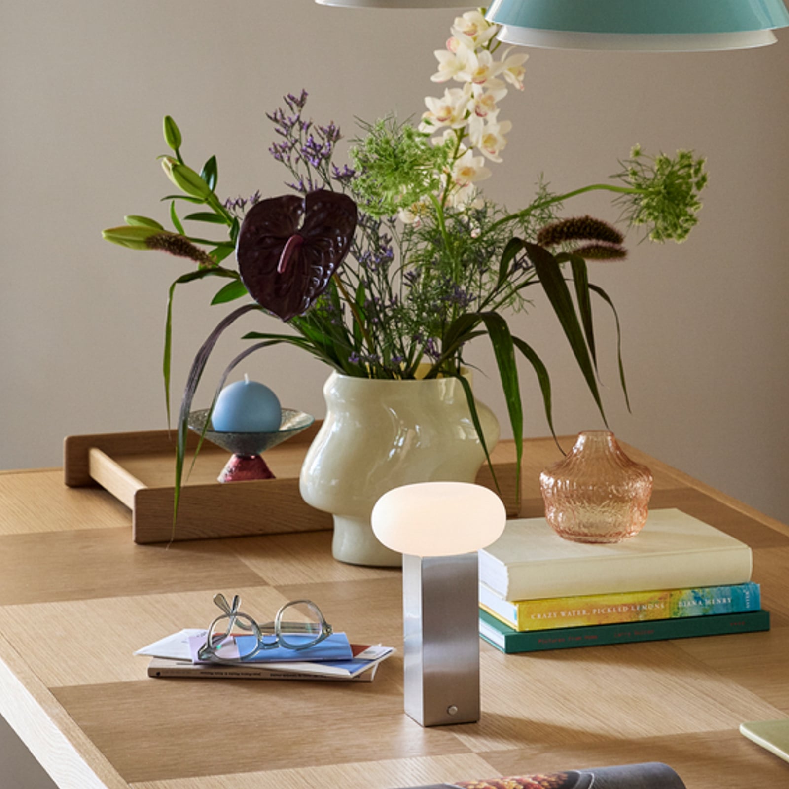 Vaso Lote color sabbia, altezza 20 cm - Hübsch