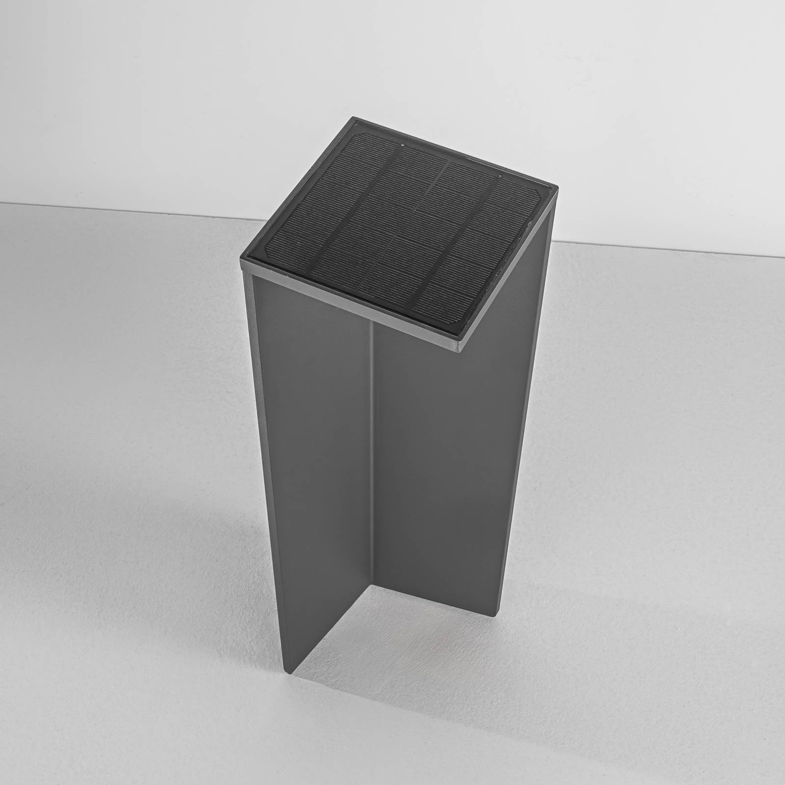 Lampa solarna LED Fold, ciemnoszara, czujnik ruchu, IP54