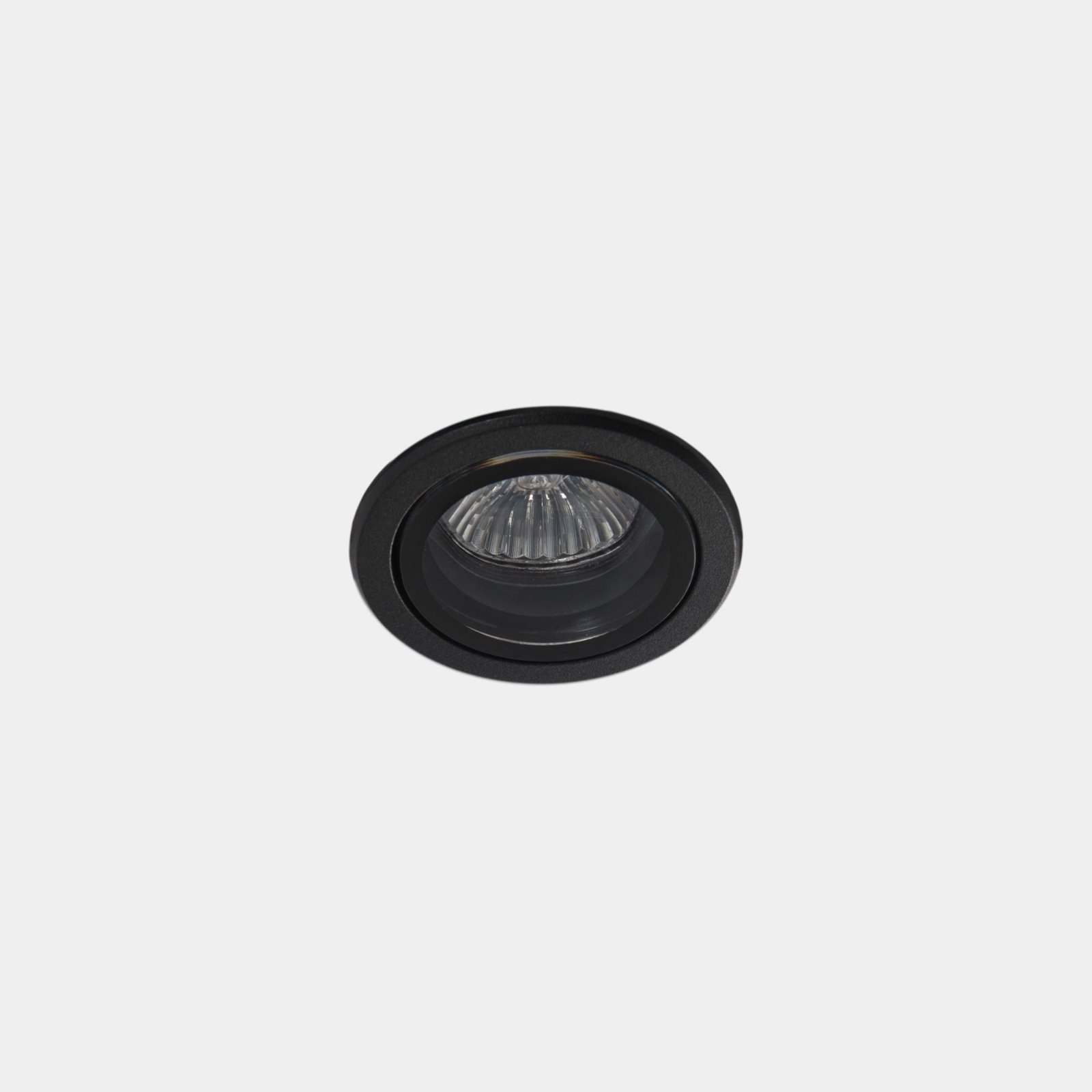 LEDS-C4 Outdoor recessed spotlight Bob, black, Ø 7.5 cm, aluminium