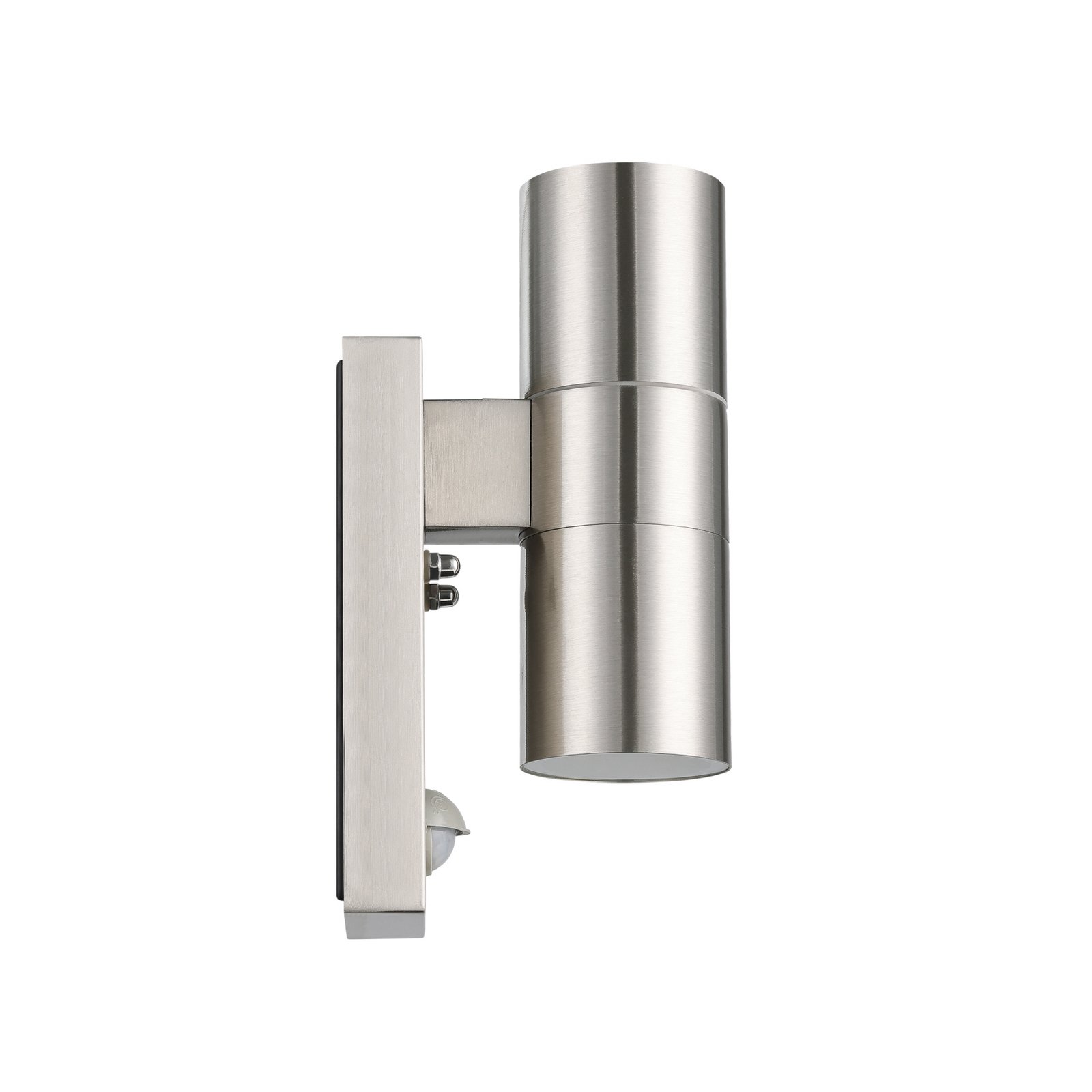 LED sienas lampa Riga 5 nerūsējošais tērauds 21 cm, nerūsējošais tērauds,