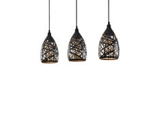 Marcello 3 Pendelleuchte Black/Gold - Lindby