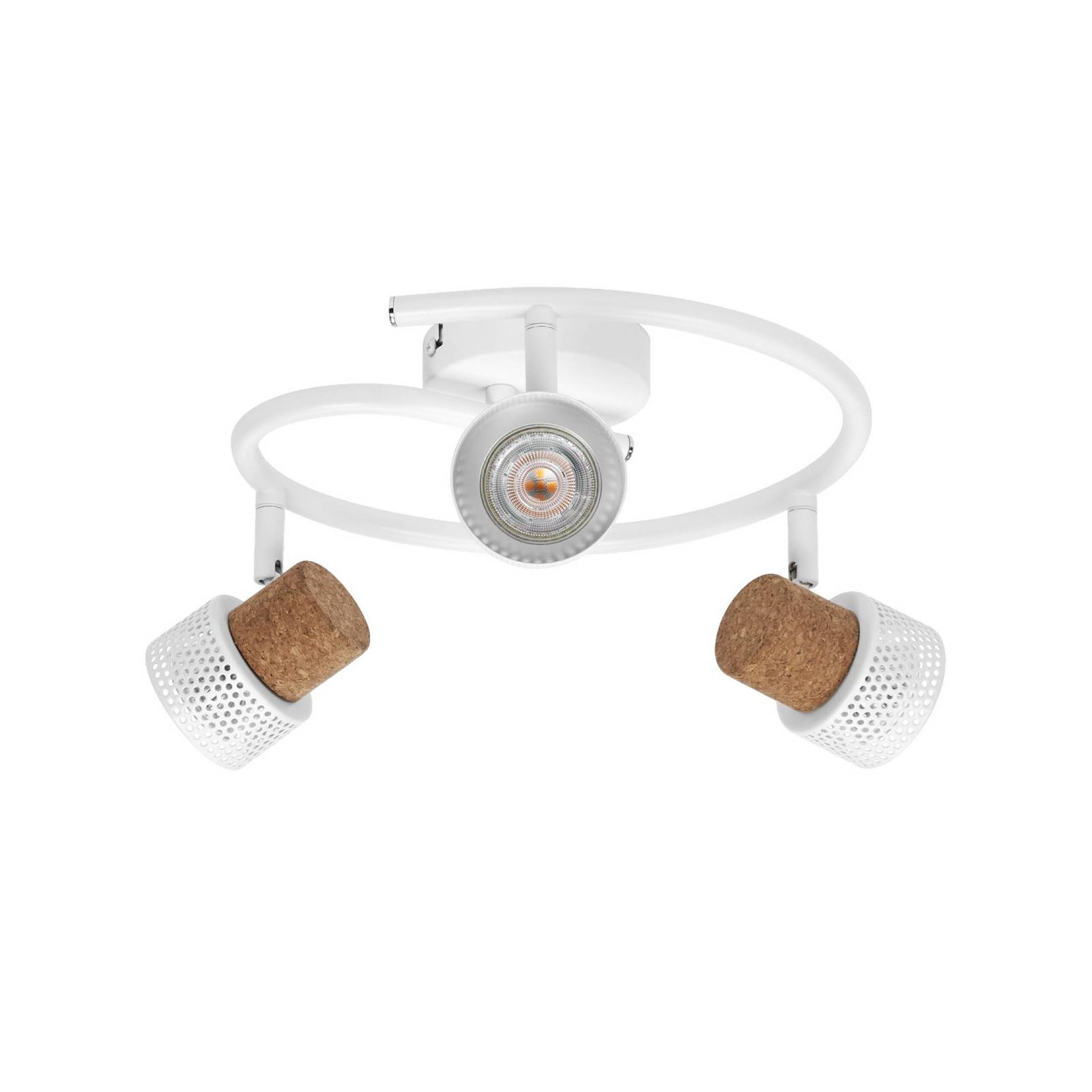 OSRAM Deckenstrahler CORK SPIRAL weiß 3-Spot GU10LED 927 dim