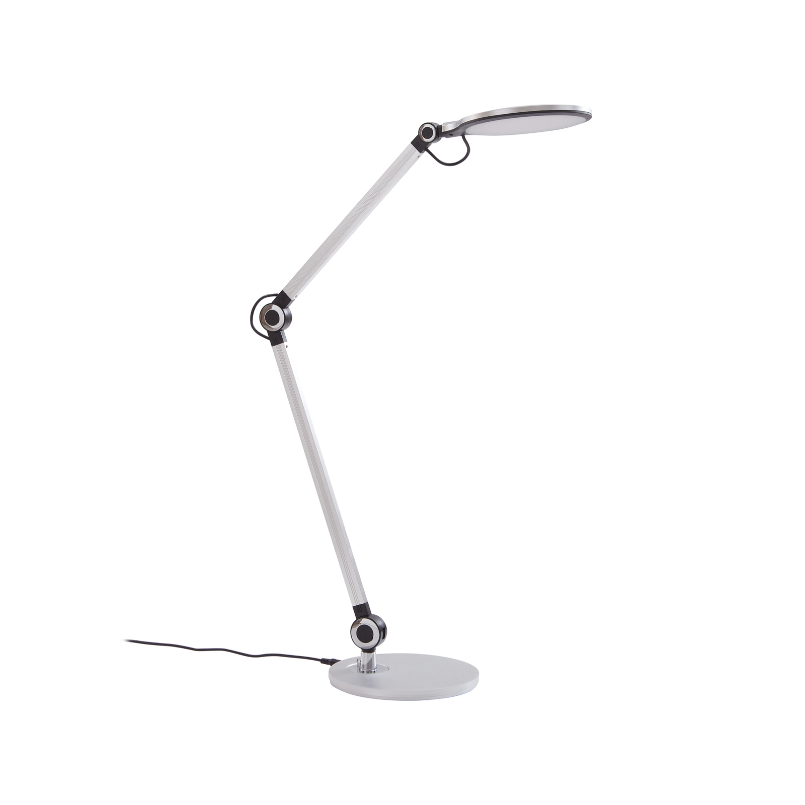 Lampa stołowa LED Lindby Nyxaris, CCT, srebrny