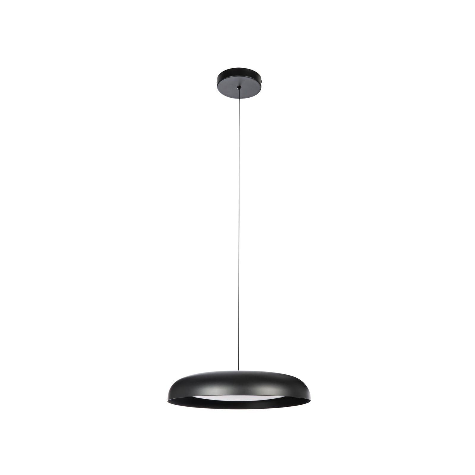 Florie LED-hængelampe, sort, metal, Ø 40 cm – Lindby