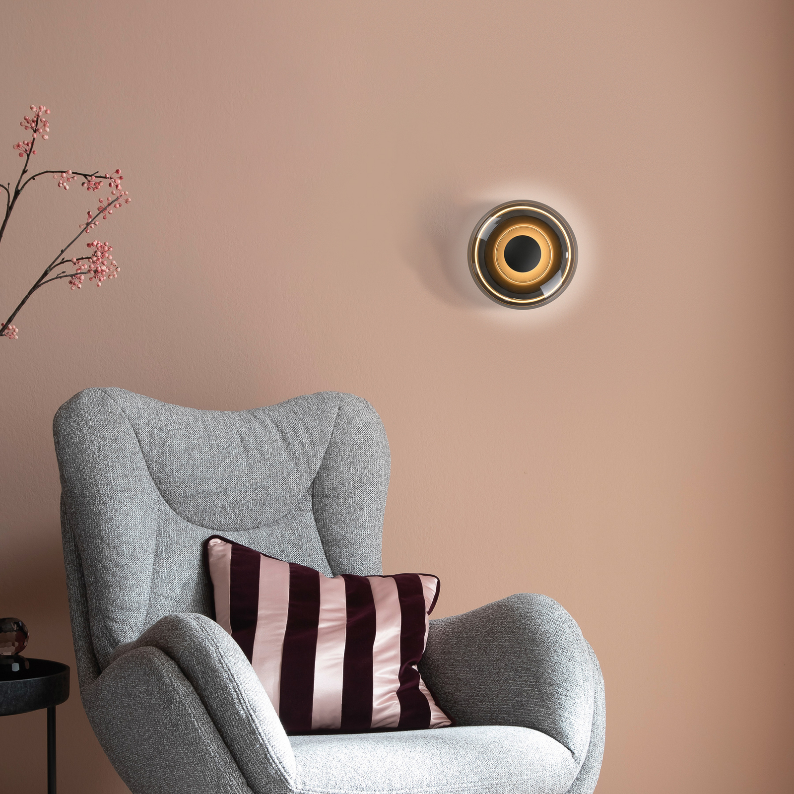 SCHÖNER WOHNEN plafoniera LED Posh, vetro fumé, 3.000 K SCHÖNER WOHNEN plafoniera LED Posh, vetro fumé, 3.000 K