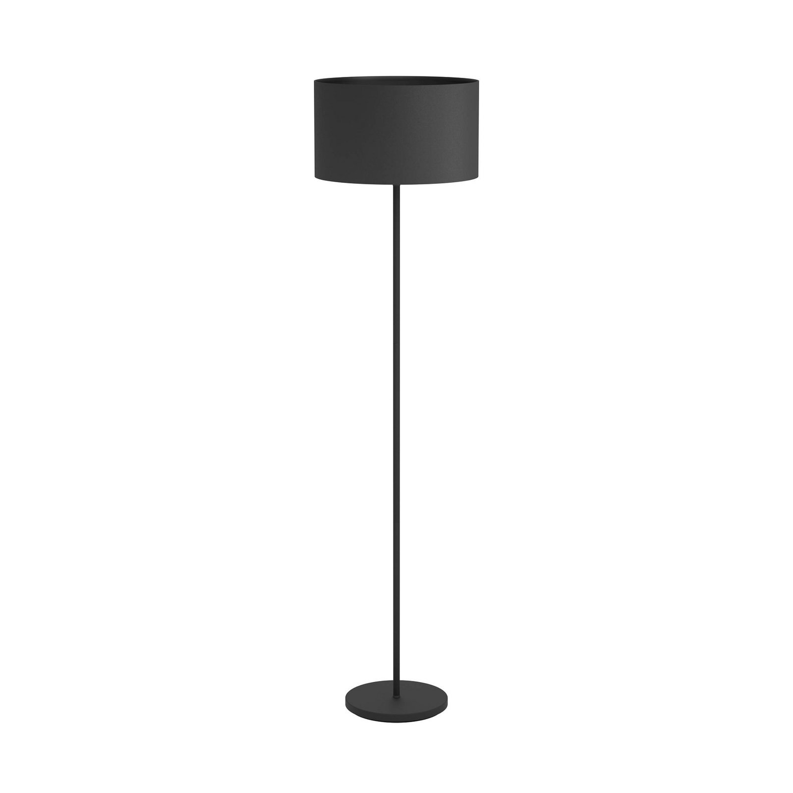 Maserlo stāvlampa, melna, augstums 151 cm, audums/tērauds