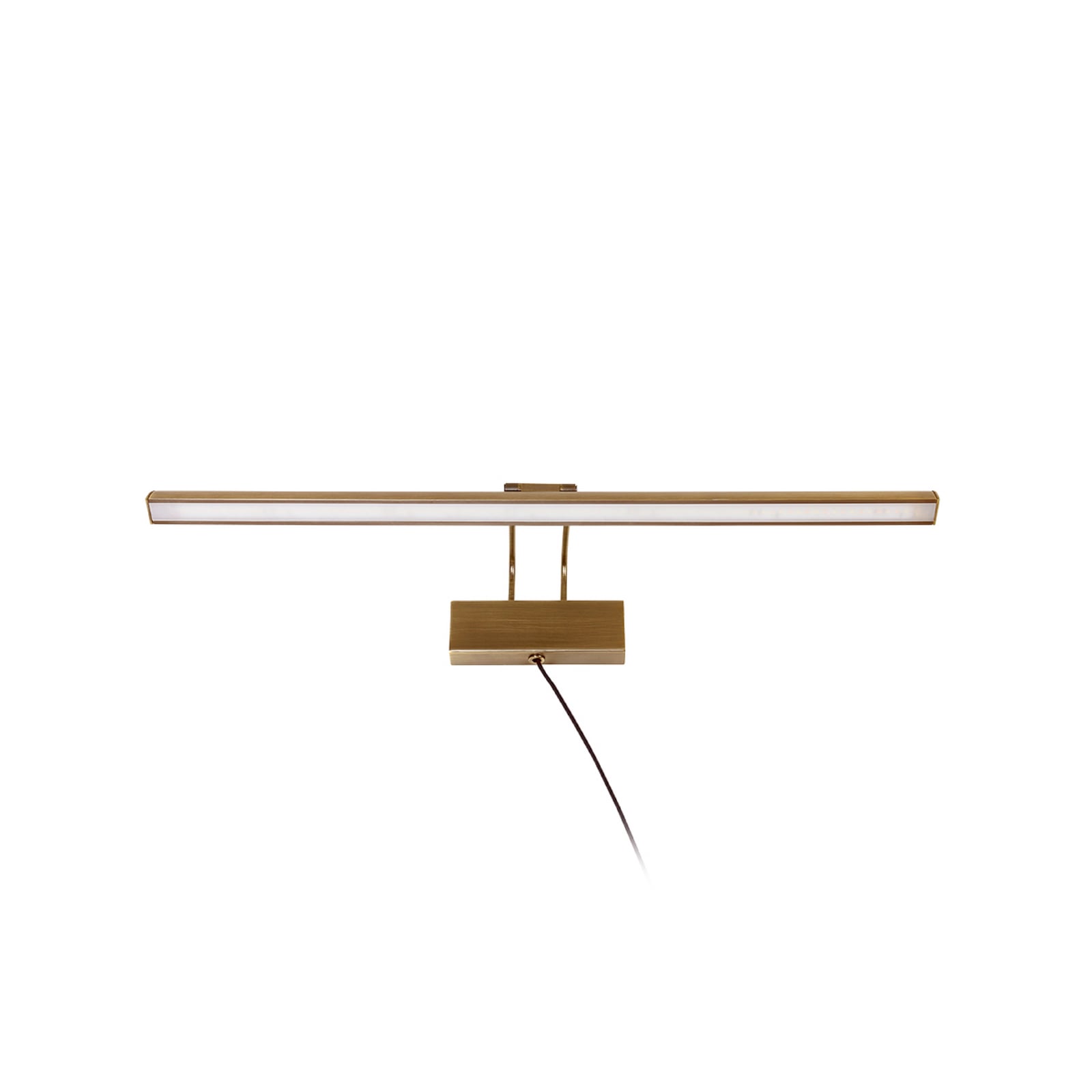 Φωτιστικό τοίχου LED Litho, χάλκινο, μέταλλο, CCT, πλάτος 60 cm