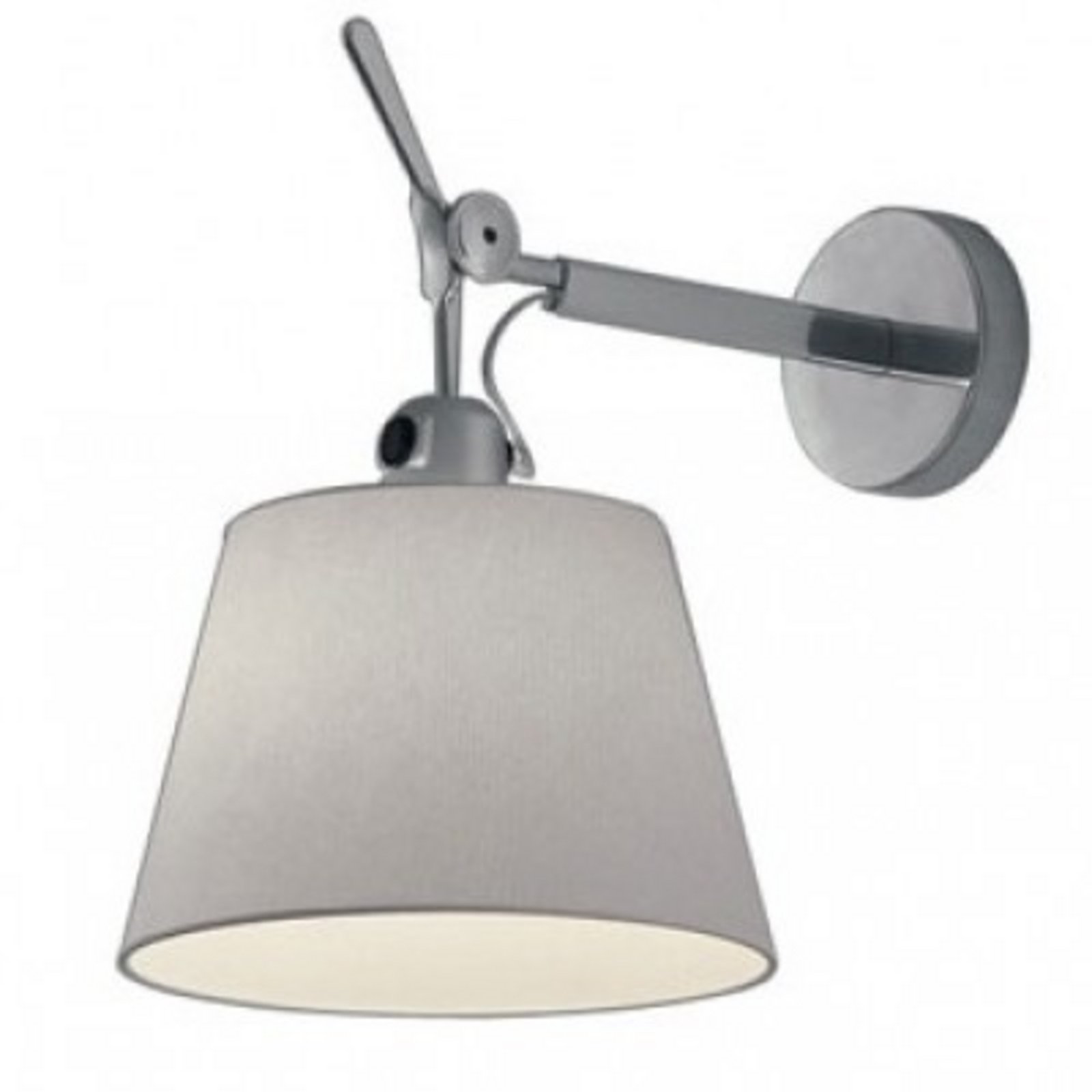 Tolomeo Parete Diffusore Candeeiro de Parede ø32 Grey Satin - Artemide