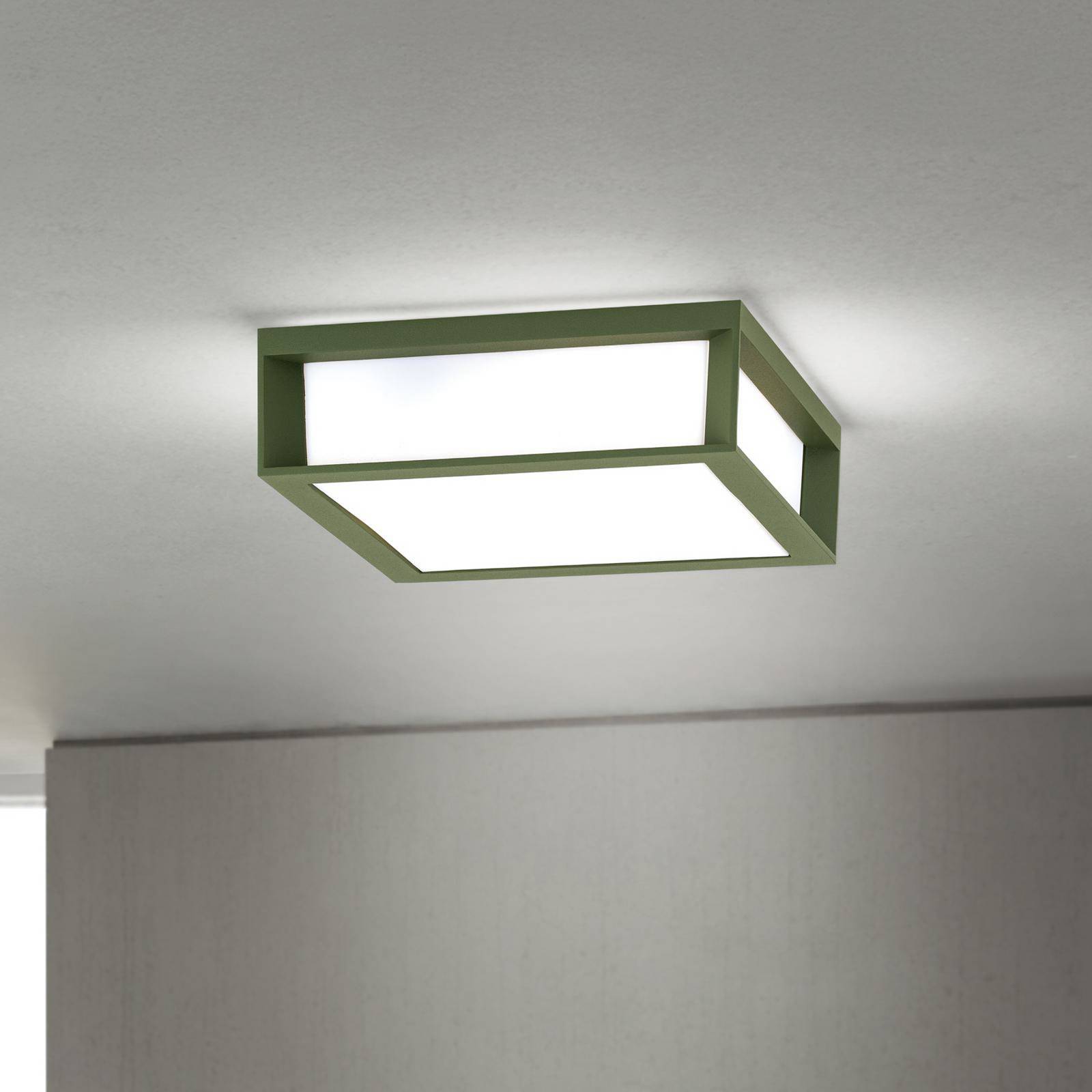 Lampa zewnętrzna Henry, zielona, odlew ciśnieniowy aluminium, E27, IP44