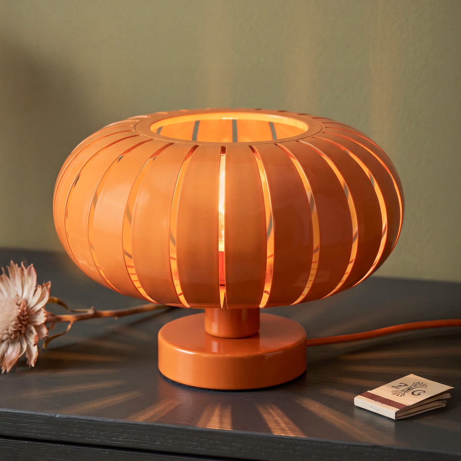 Επιτραπέζιο φωτιστικό OSRAM Decor Flora, πορτοκαλί, Ø 28 cm, E27