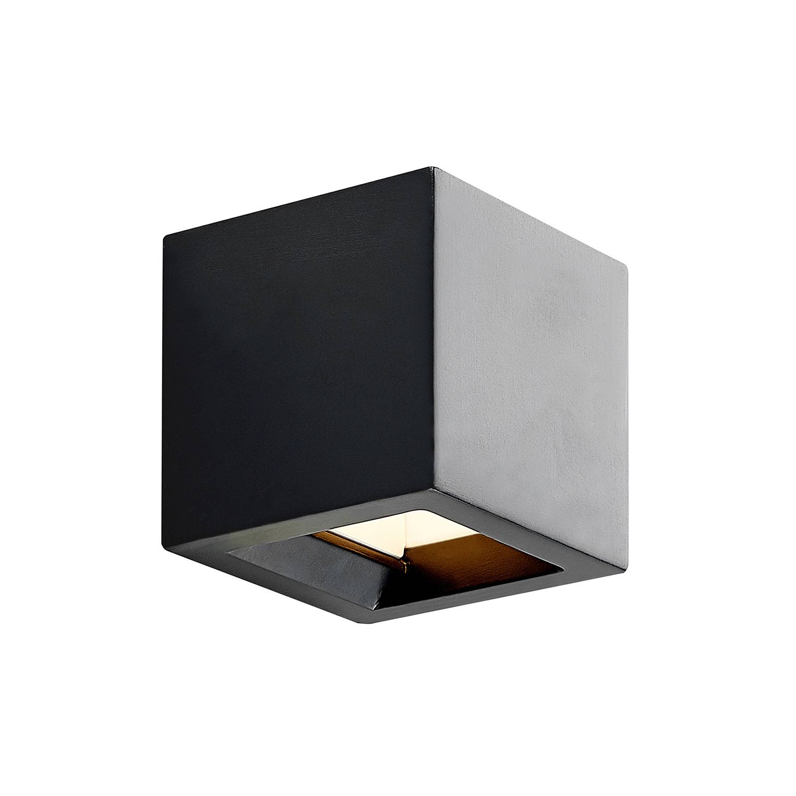 Lindby Quaso LED fali lámpa, fekete beton