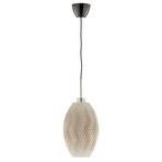 Koral Olive hanging lamp, biomaterial, linen