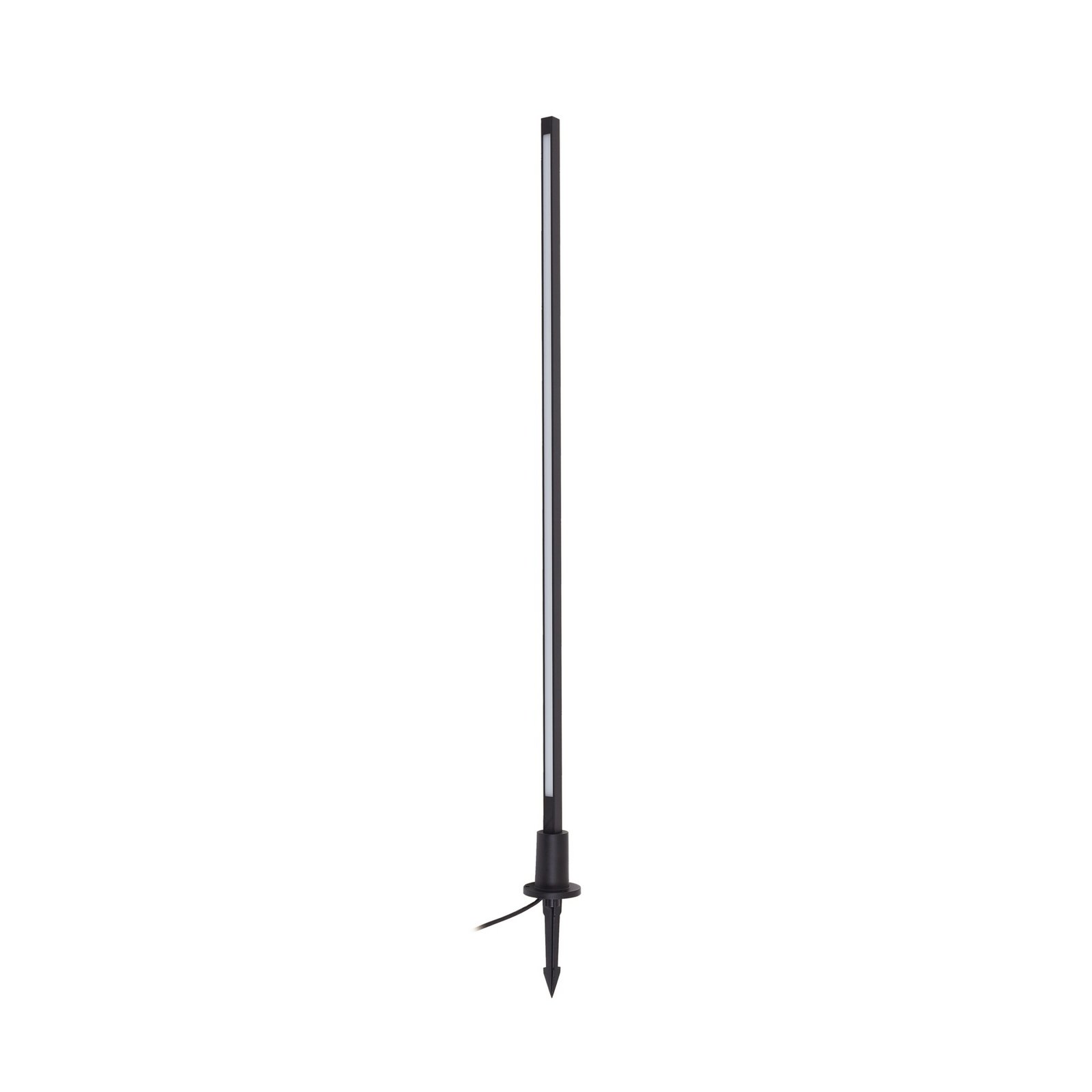 Neano chodníkové LED svetlo výška 120 cm čierne IP65 kov - Lindby