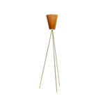 Oslo Wood Stojaca Lampa Gold/Caramel - Northern