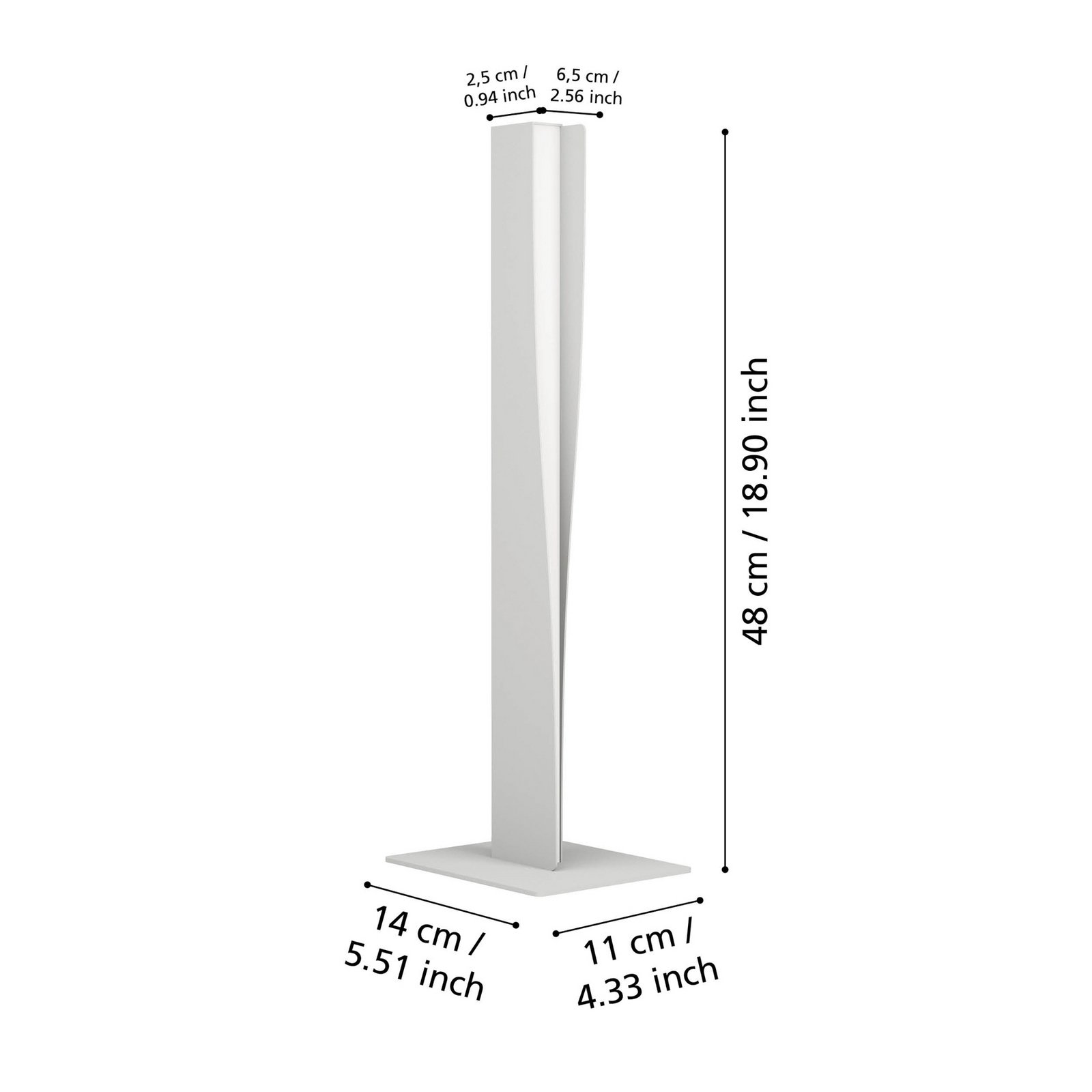 EGLO connect Candeeiro de mesa LED inteligente Bolognano-Z, cinzento