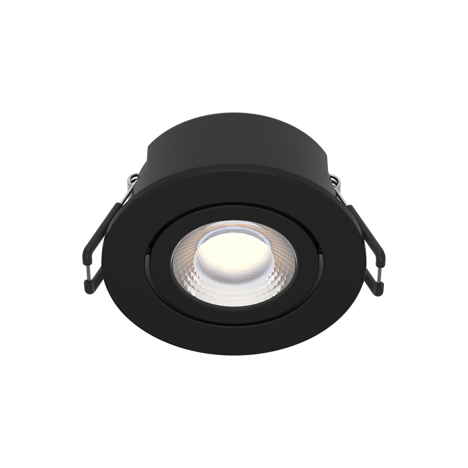 Arcchio LED-downlight Eliar rund svart CCT svingbar