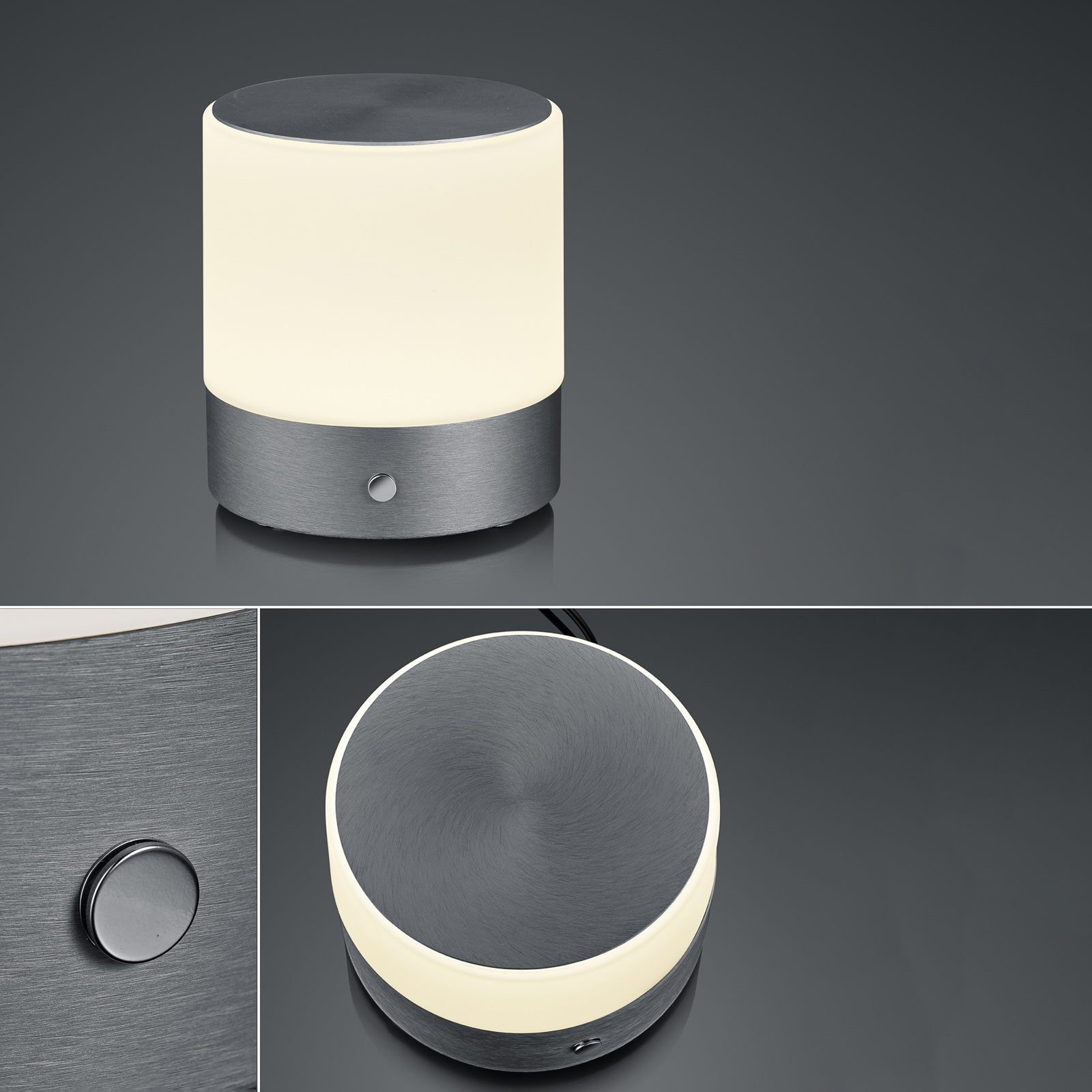 BANKAMP Button LED-Tischlampe mit Touchdimmer