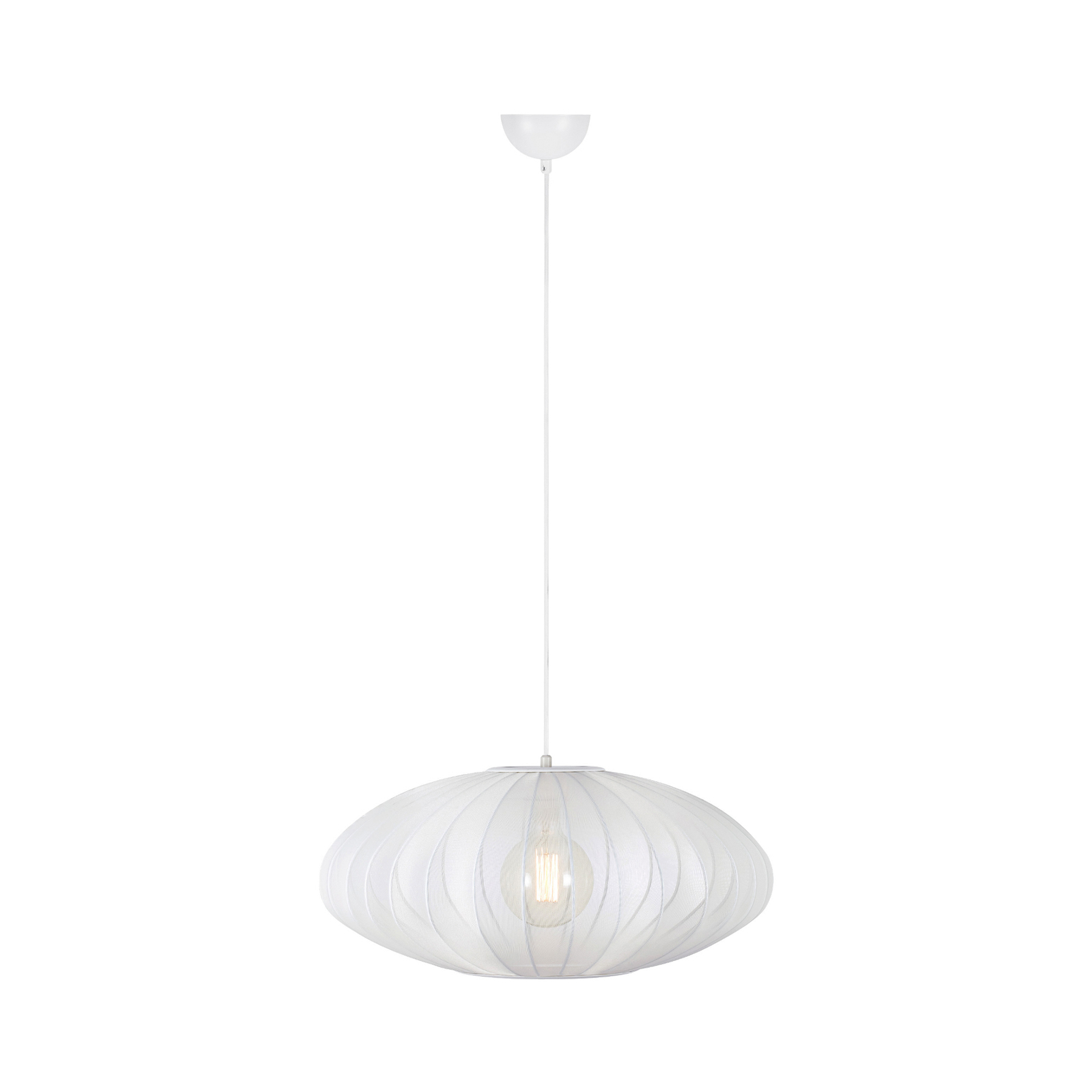 Viseća lampa Florence, Ø 60 cm, bijela, najlon