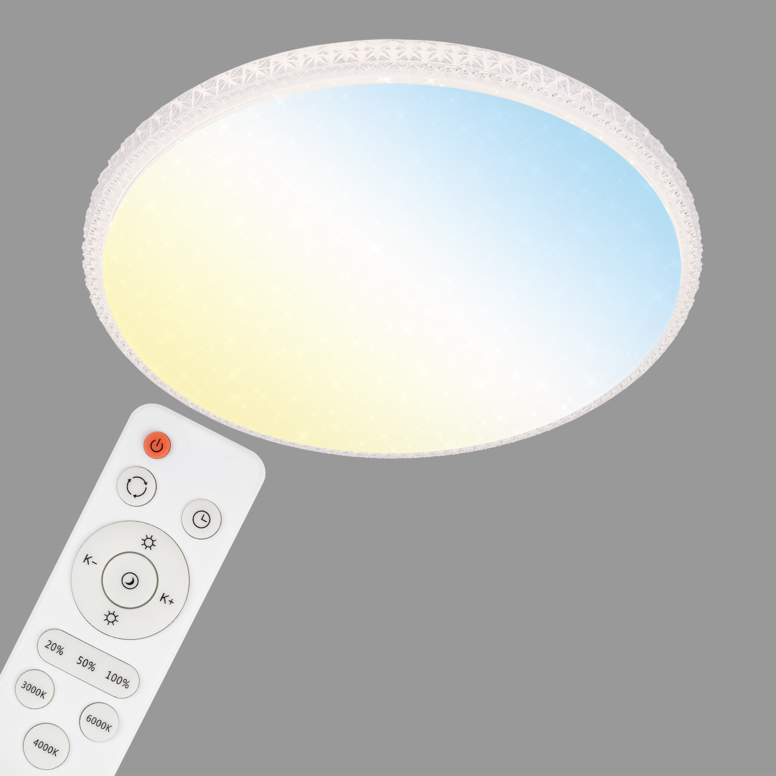 Plafoniera LED Style, telecomando
