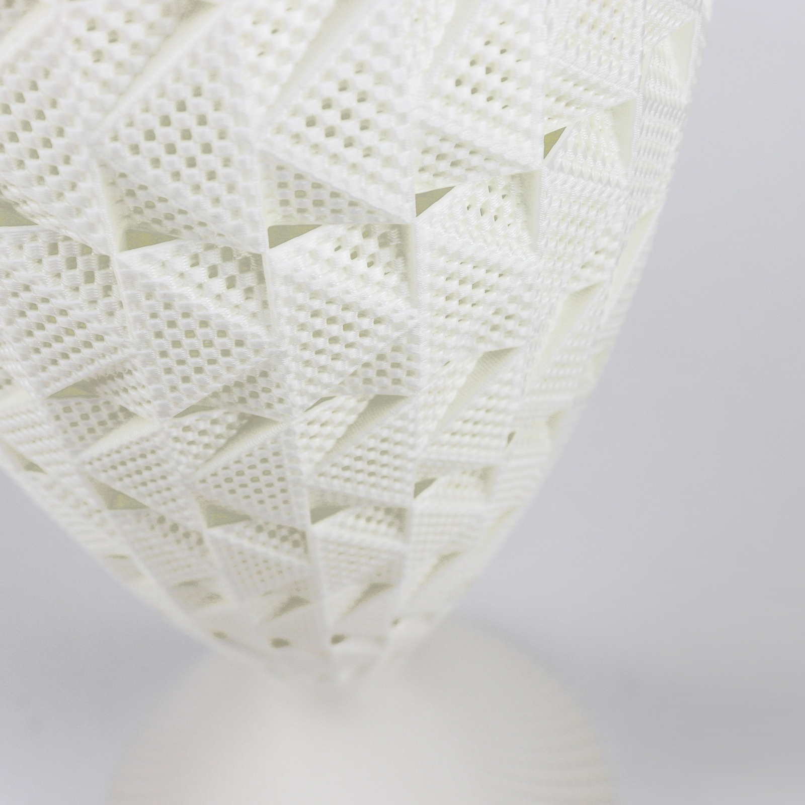 Fraktal tafellamp gemaakt van biomateriaal, zijde, 33 cm