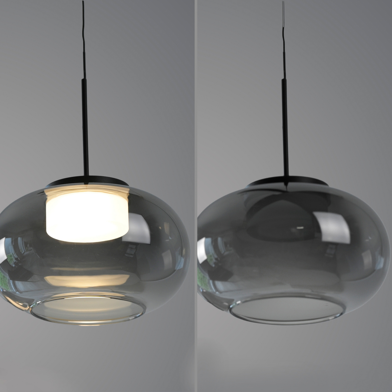 LED-visoka svetilka Sia, 1-žarek, dimno siva, 3.000 K LED-visoka svetilka Sia, 1-žarek, dimno siva, 3.000 K