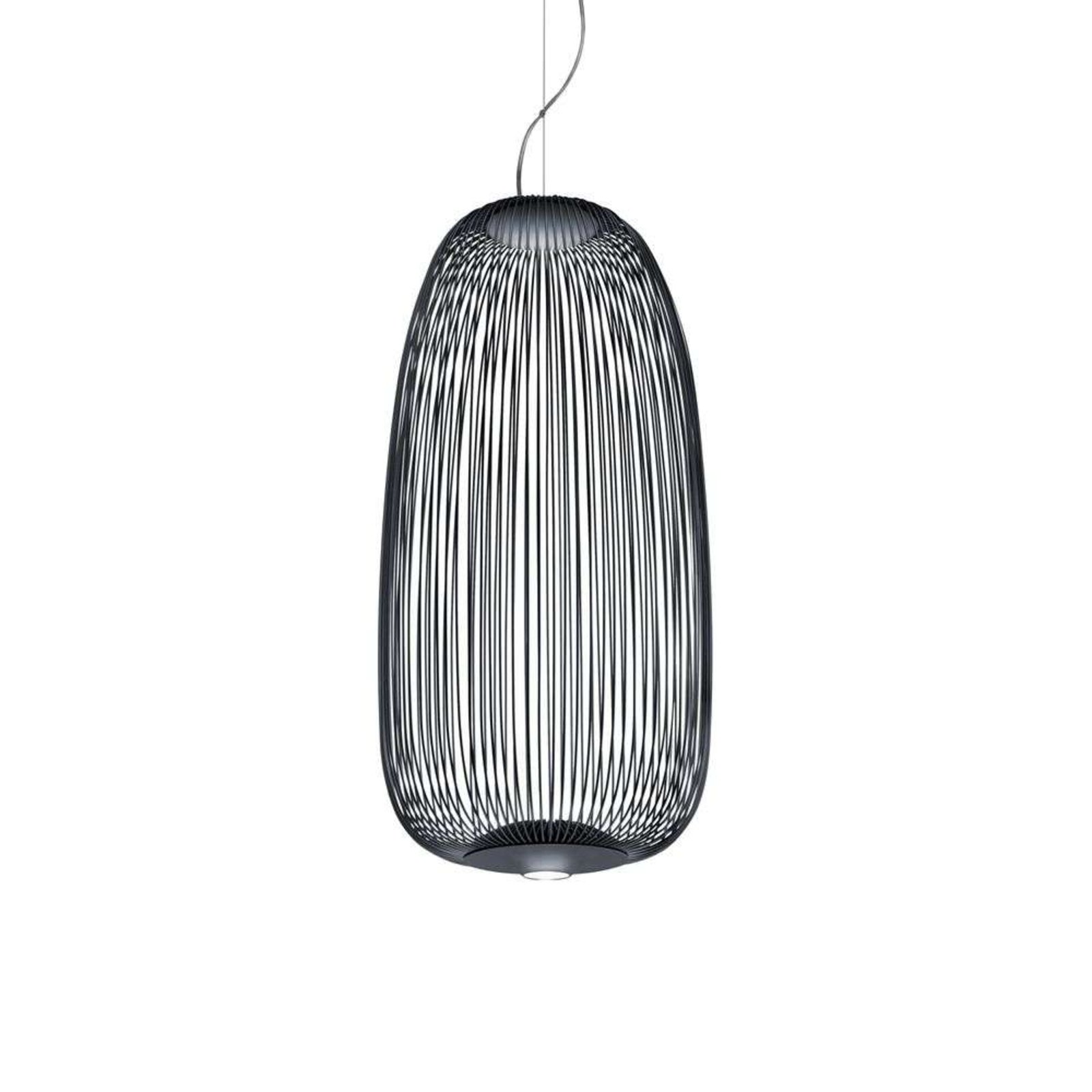 Spokes 1 LED Lustră Pendul Dimmable 10m Graphite - Foscarini