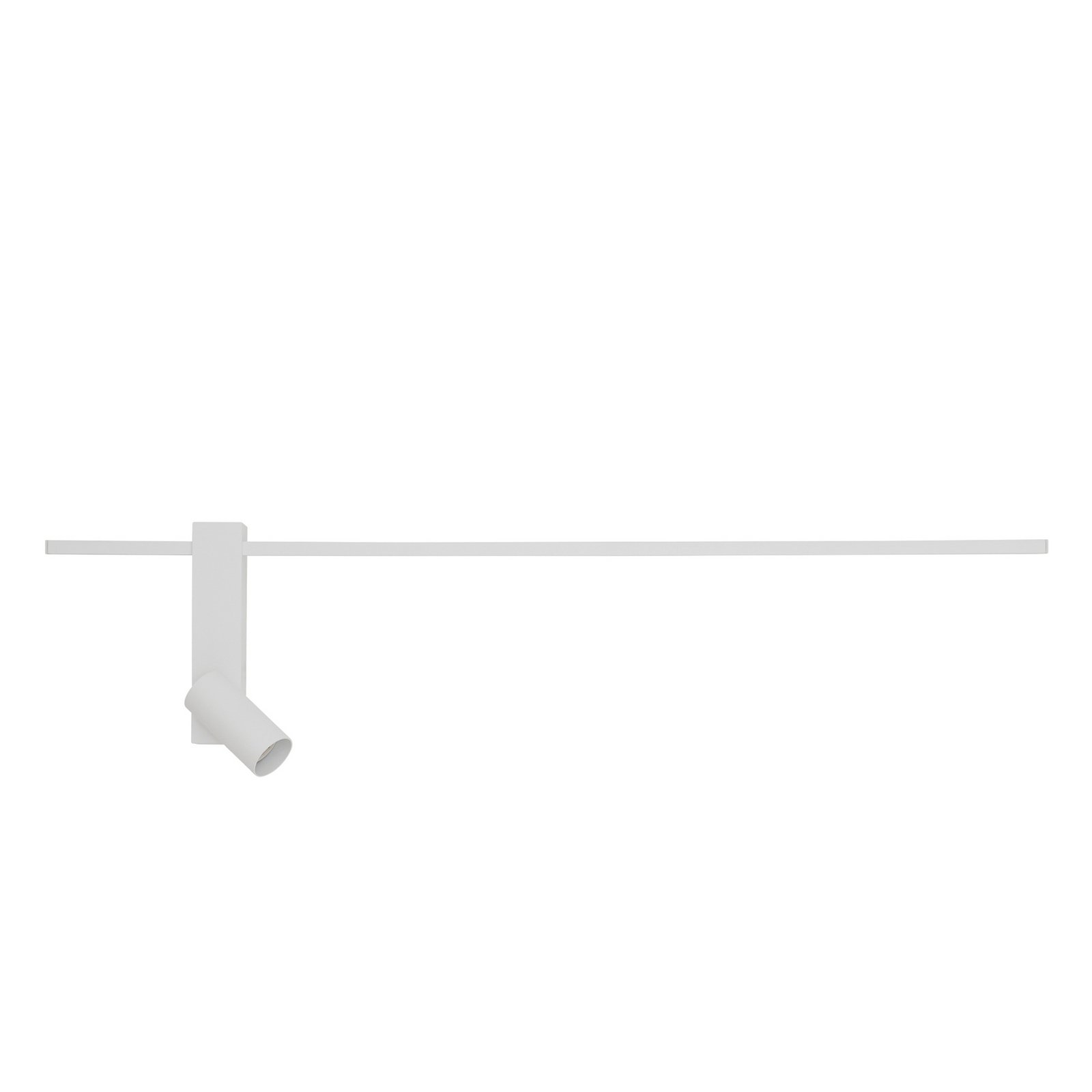 Applique murale EASY LEFT, blanc, largeur 80 cm, métal, GU10 + LED