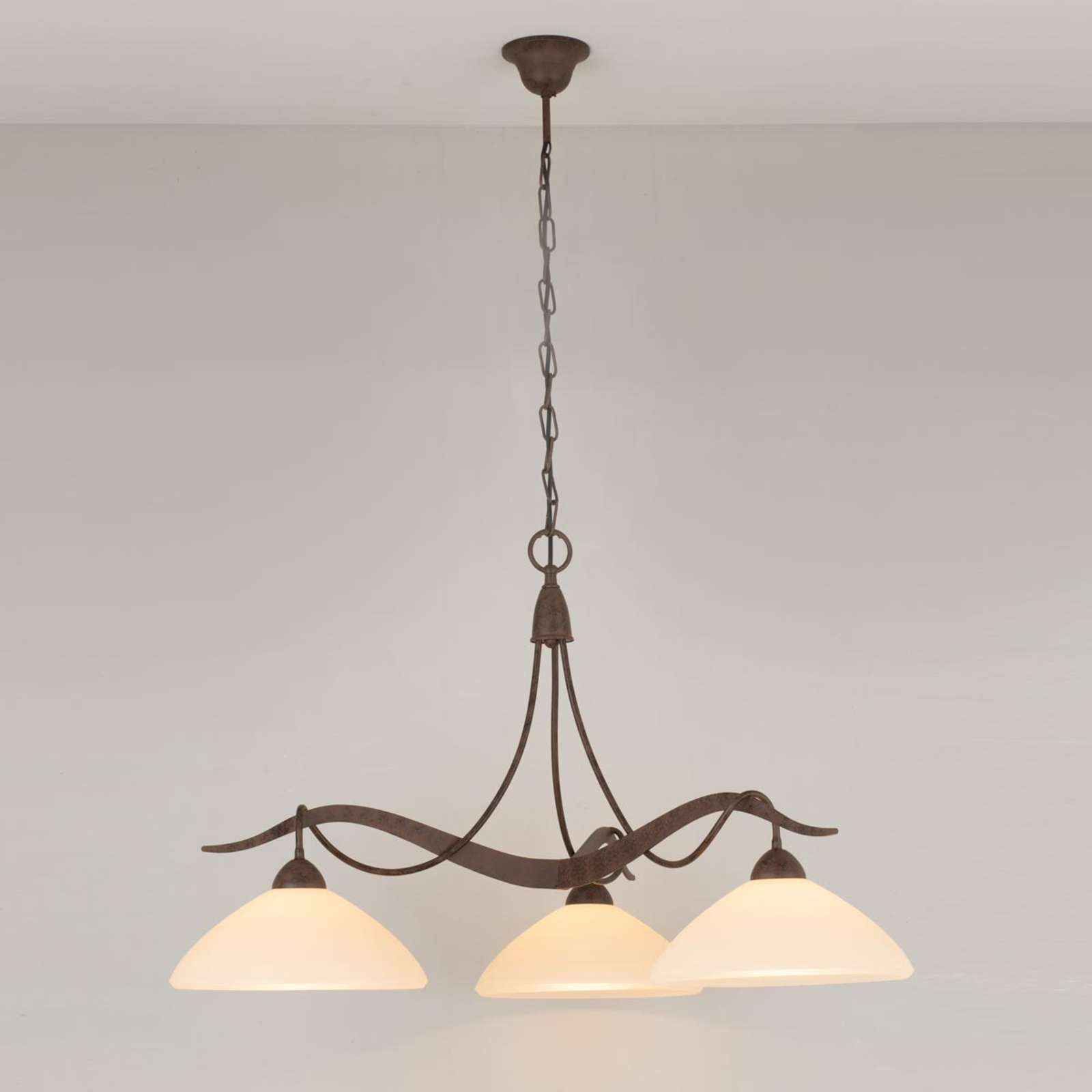 Samuele 3-bulb hanging light, country house