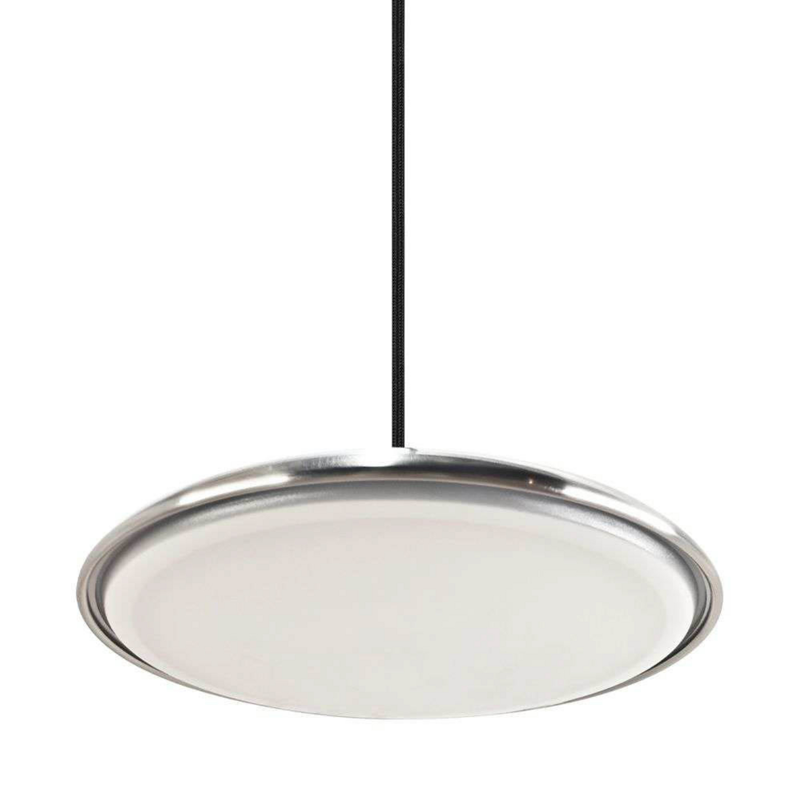 LED-Pendelleuchte Artist, Ø 25 cm, stahlfarben, Edelstahl