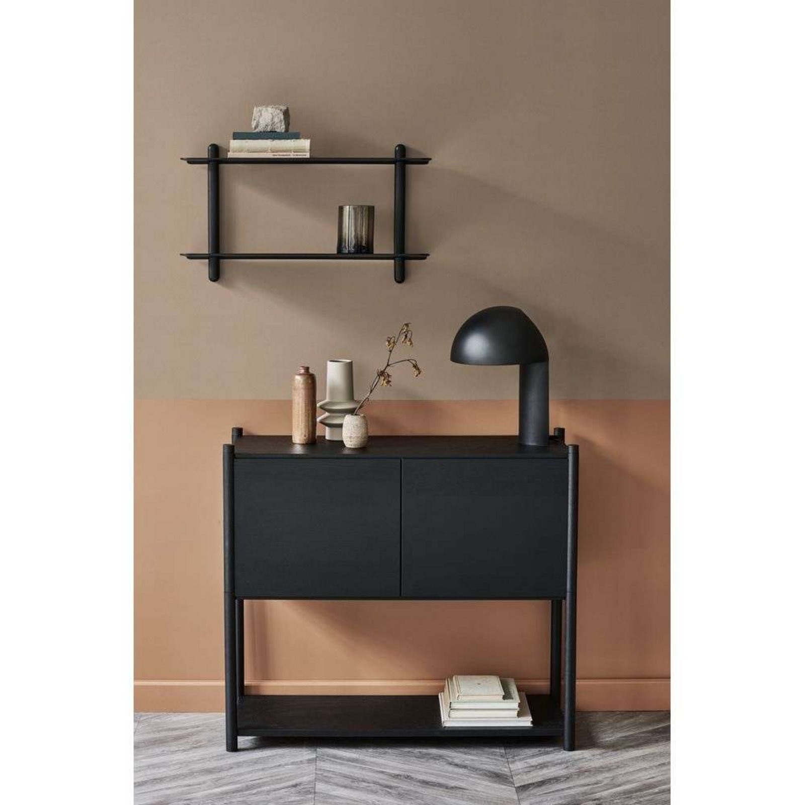 Nivo Shelf Large F Negru Frasin/Negru - GEJST