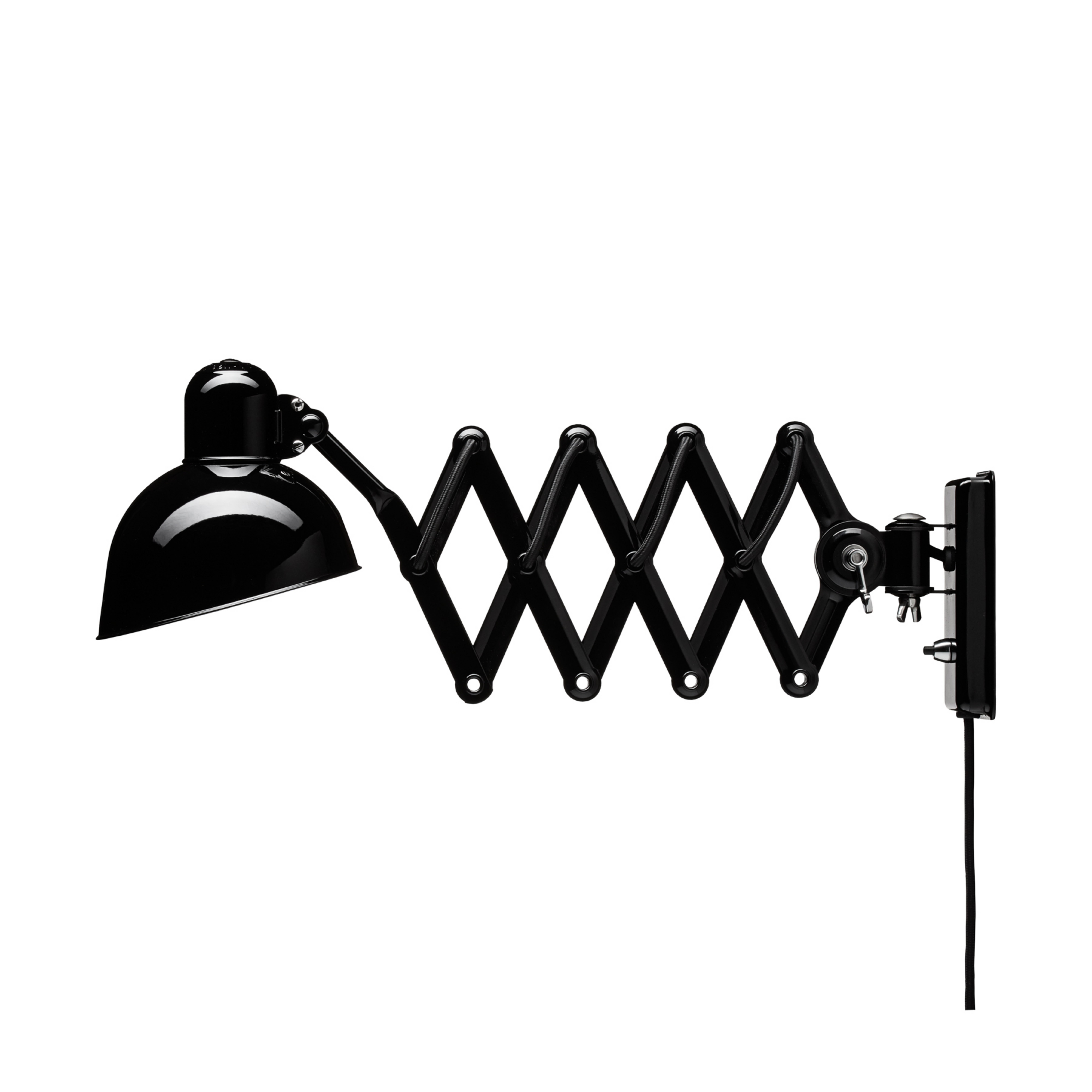 Candeeiro de parede Kaiser Idell com ficha, preto - FRITZ HANSEN