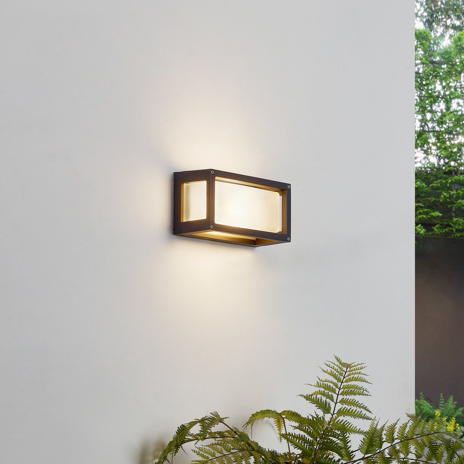 Aurelien Long Aplique Exterior IP54 Dark Grey - Lucande