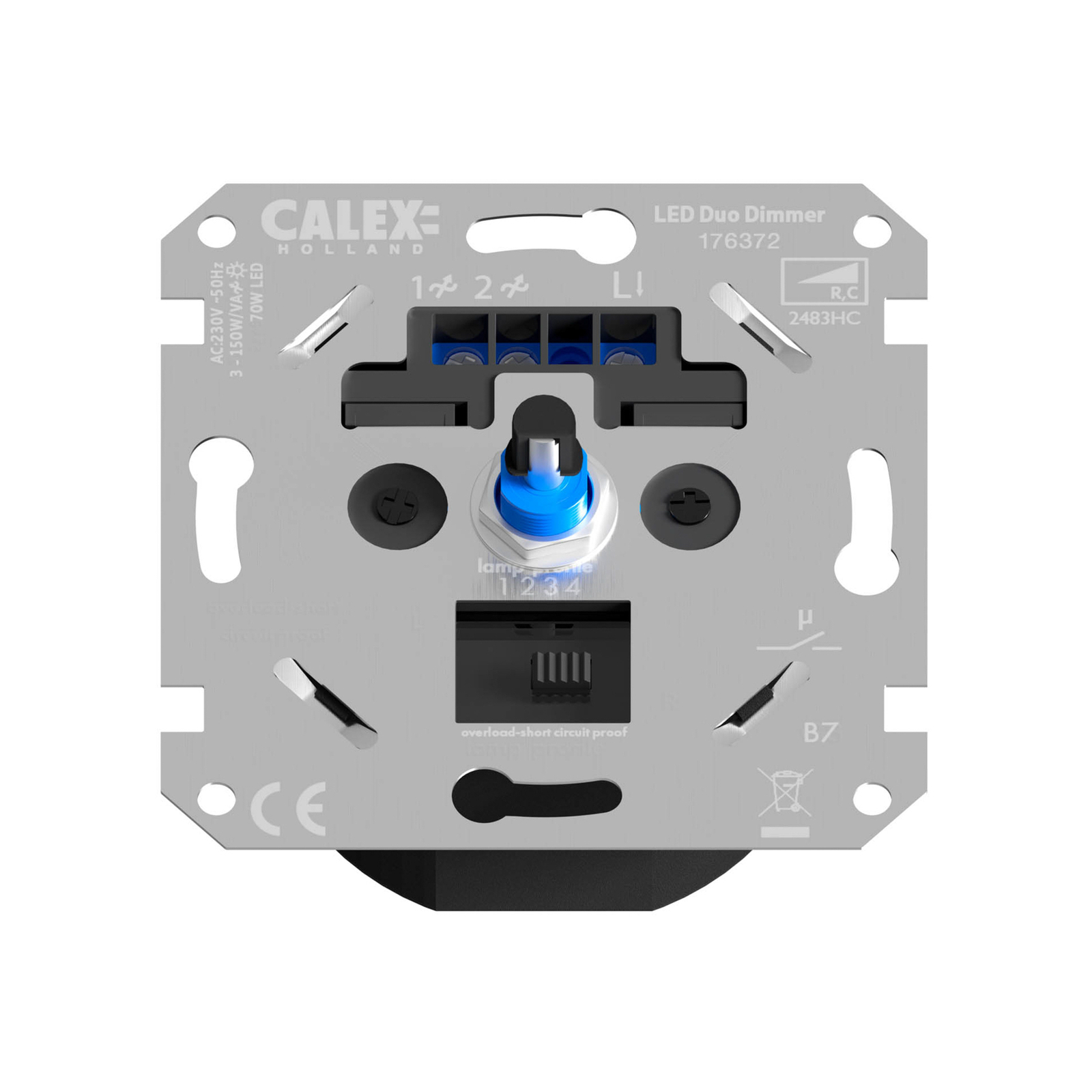 Calex RC LED dimmer, recessed, 230 V