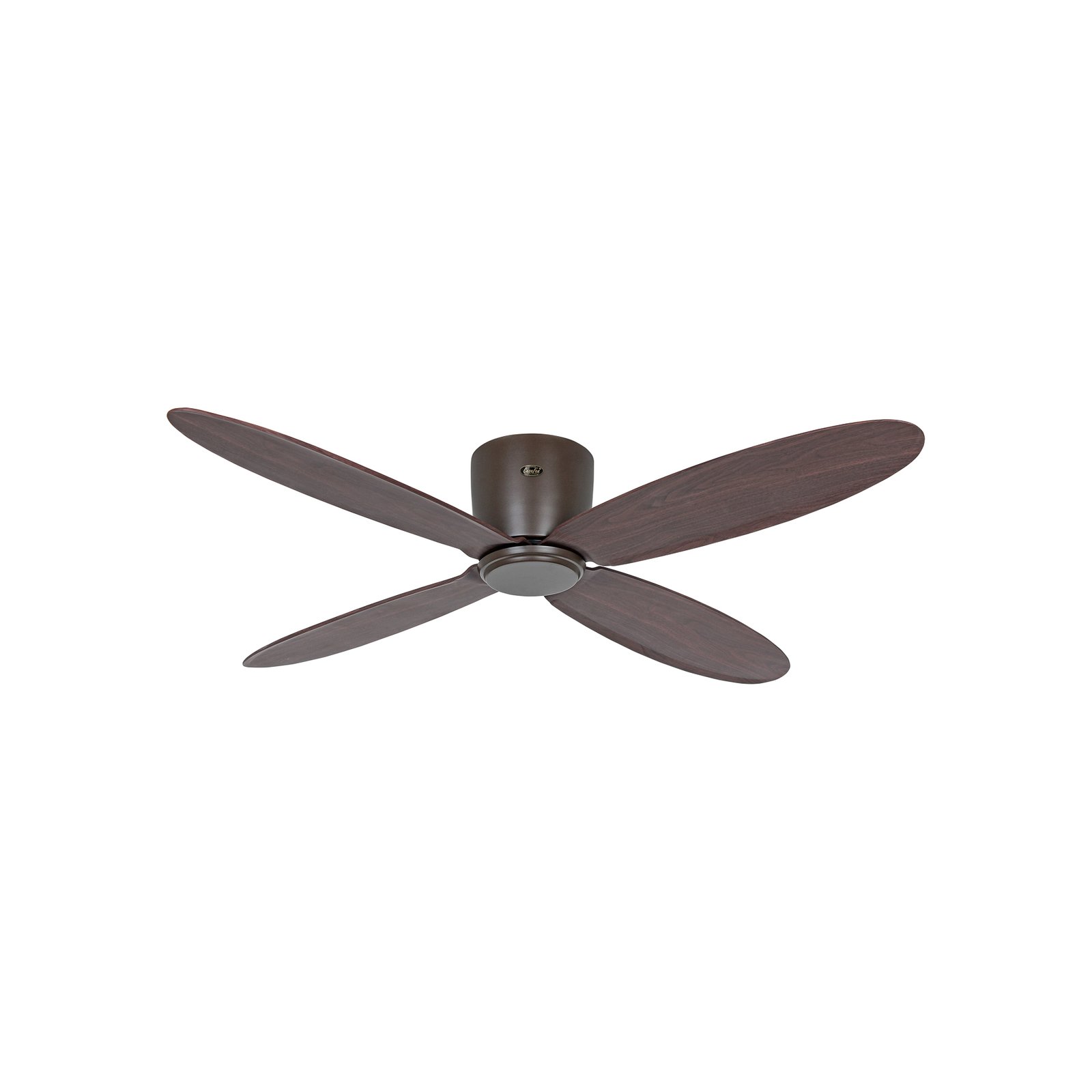 Smart ceiling fan Eco Plano II, Ø 132 cm, walnut, DC