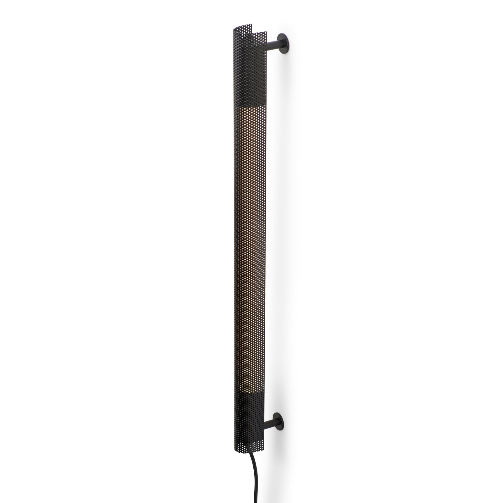 GEJST Wandleuchte Radent Stecker, schwarz, H. 70 cm, G13 LED