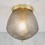 Orbiform loftlampe i glas