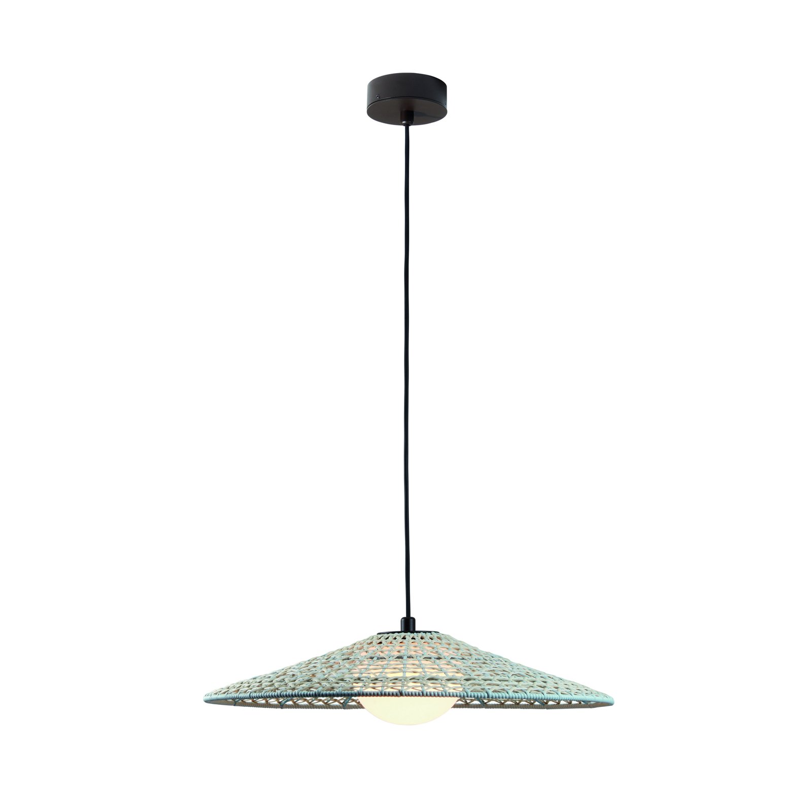 Candeeiro suspenso LED Bover Nans Balis S/55, castanho/bege