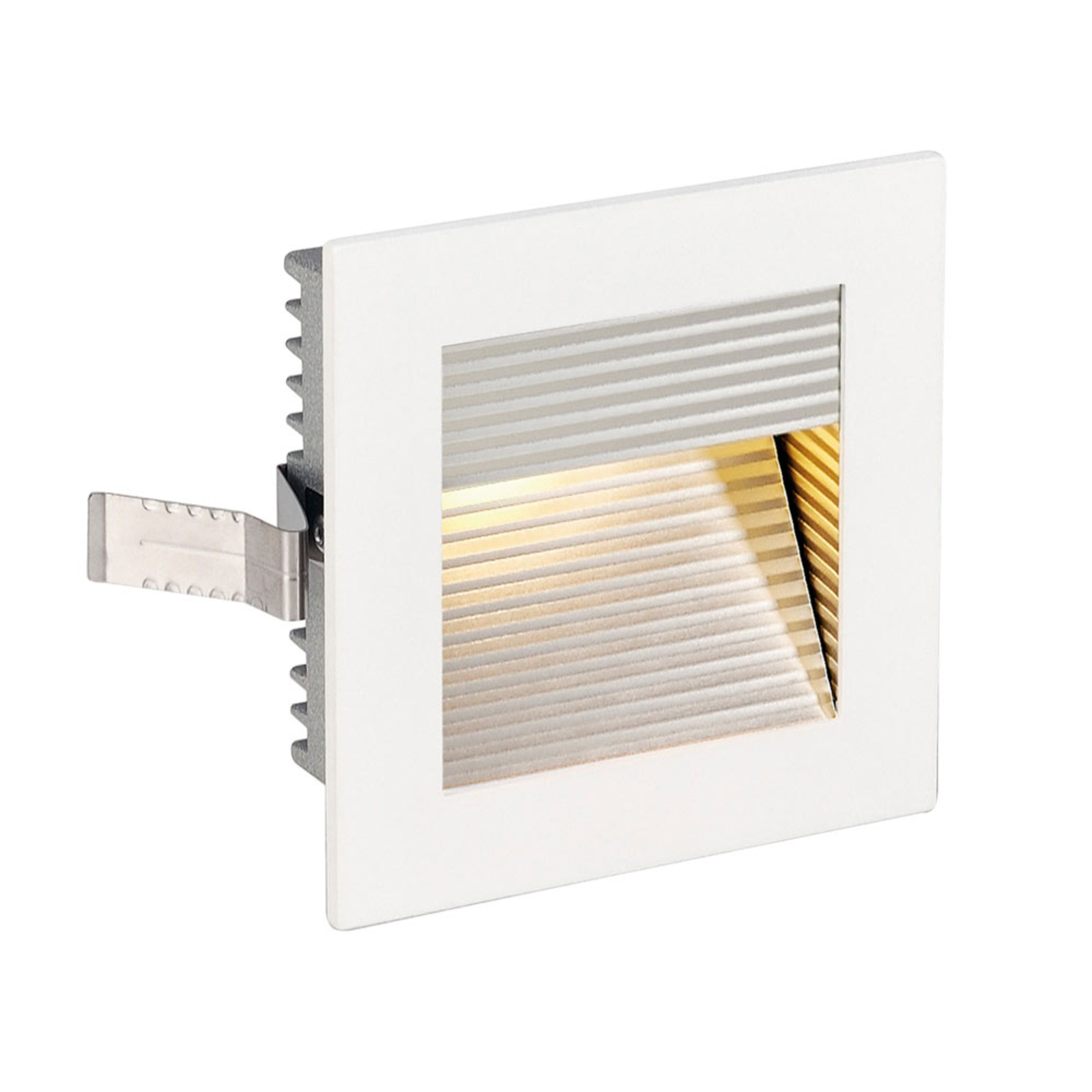 SLV Flat Frame recessed wall lamp QT9 matt white, aluminium, G4, 20 W, energy efficiency: A+, L: 9 cm, W: 9 cm