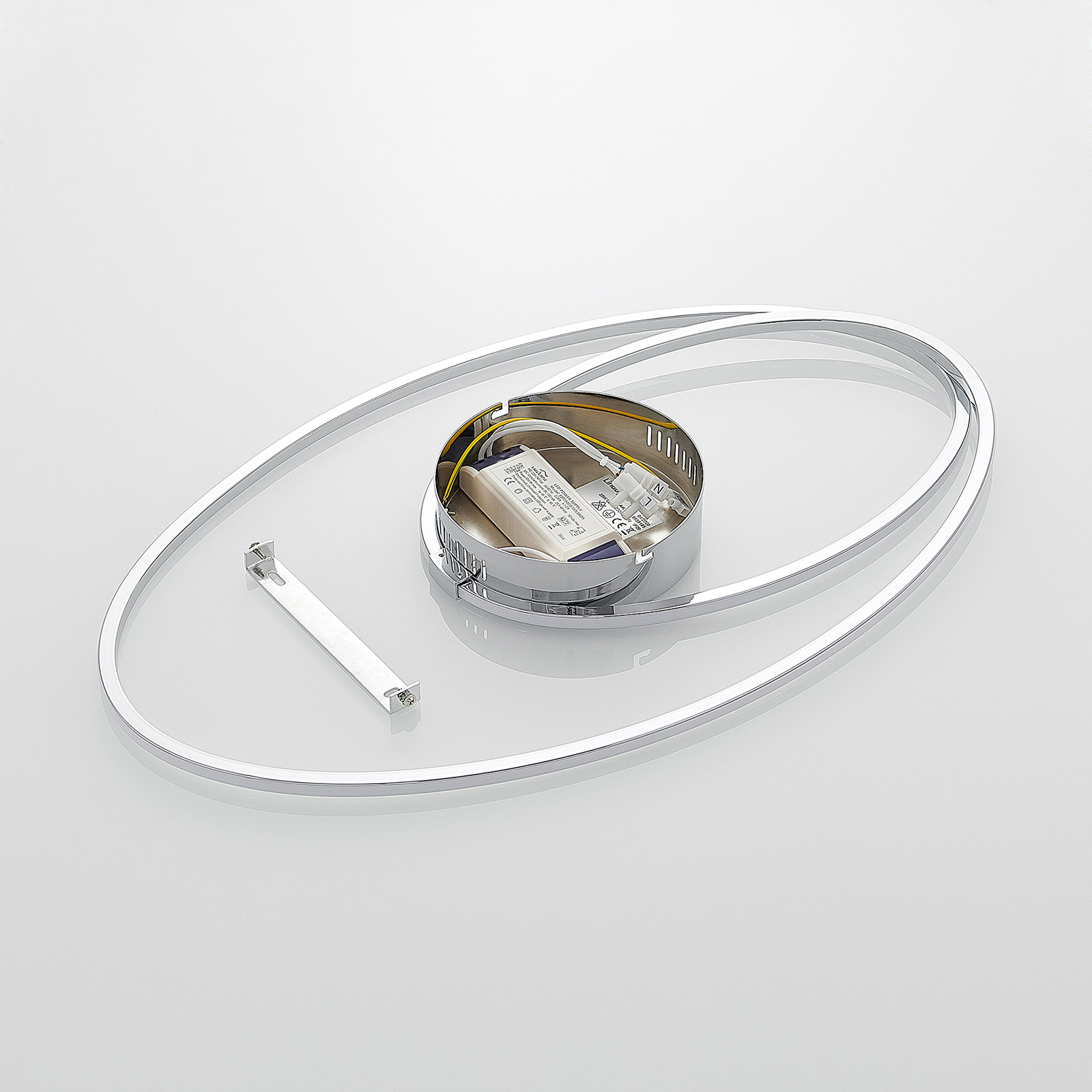 Lindby Xenias LED-Deckenleuchte, chrom