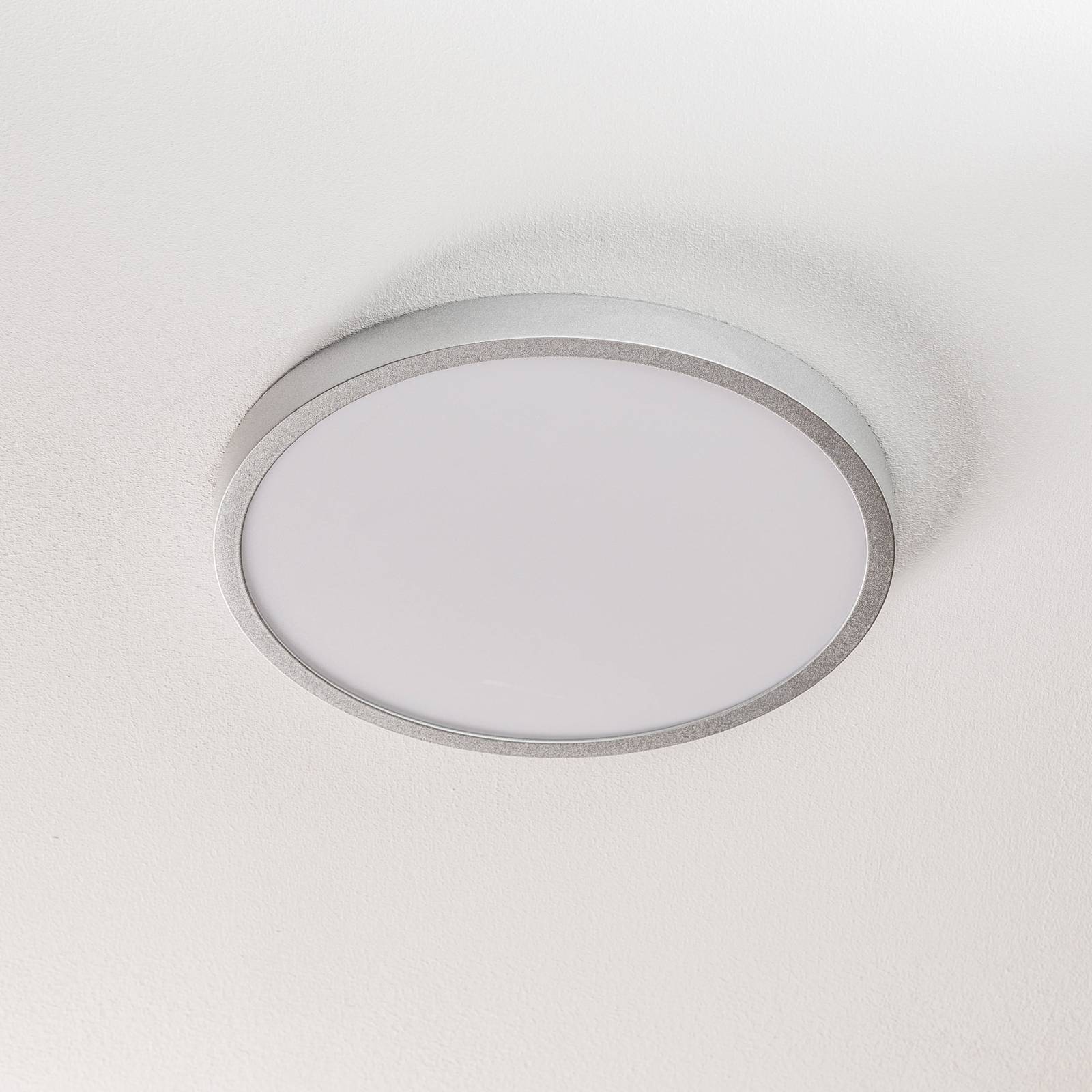 Vika LED-loftlampe rund mat titanium Ø 30 cm