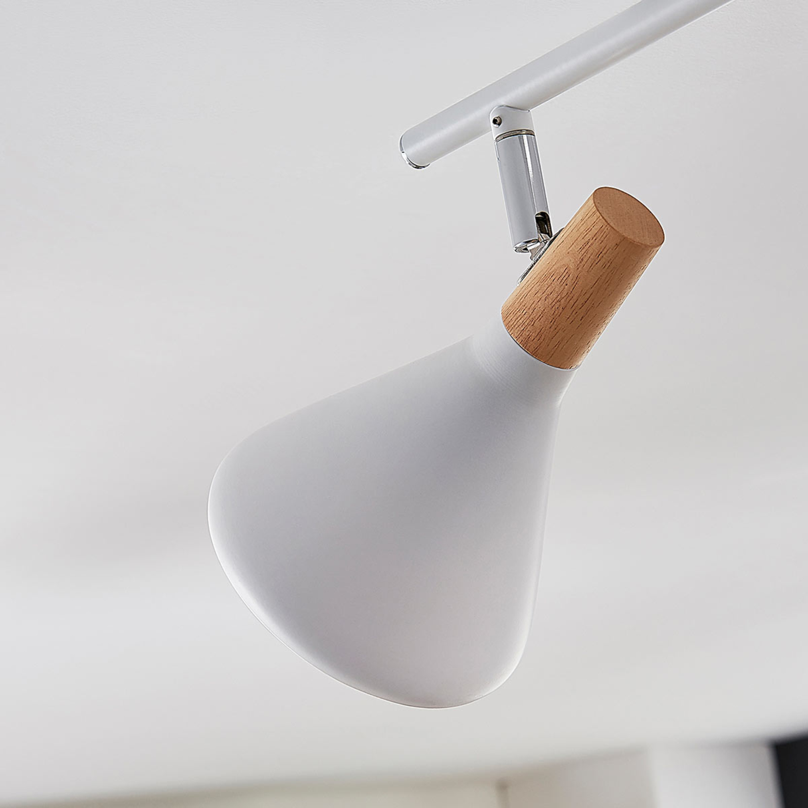 Arina ceiling lamp in white, 2-bulb