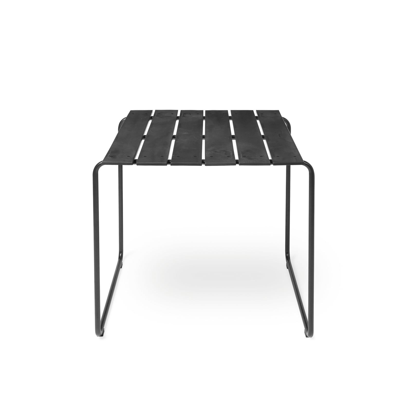 Table OCEAN, noire, en plastique, 70 cm x 70 cm - Mater