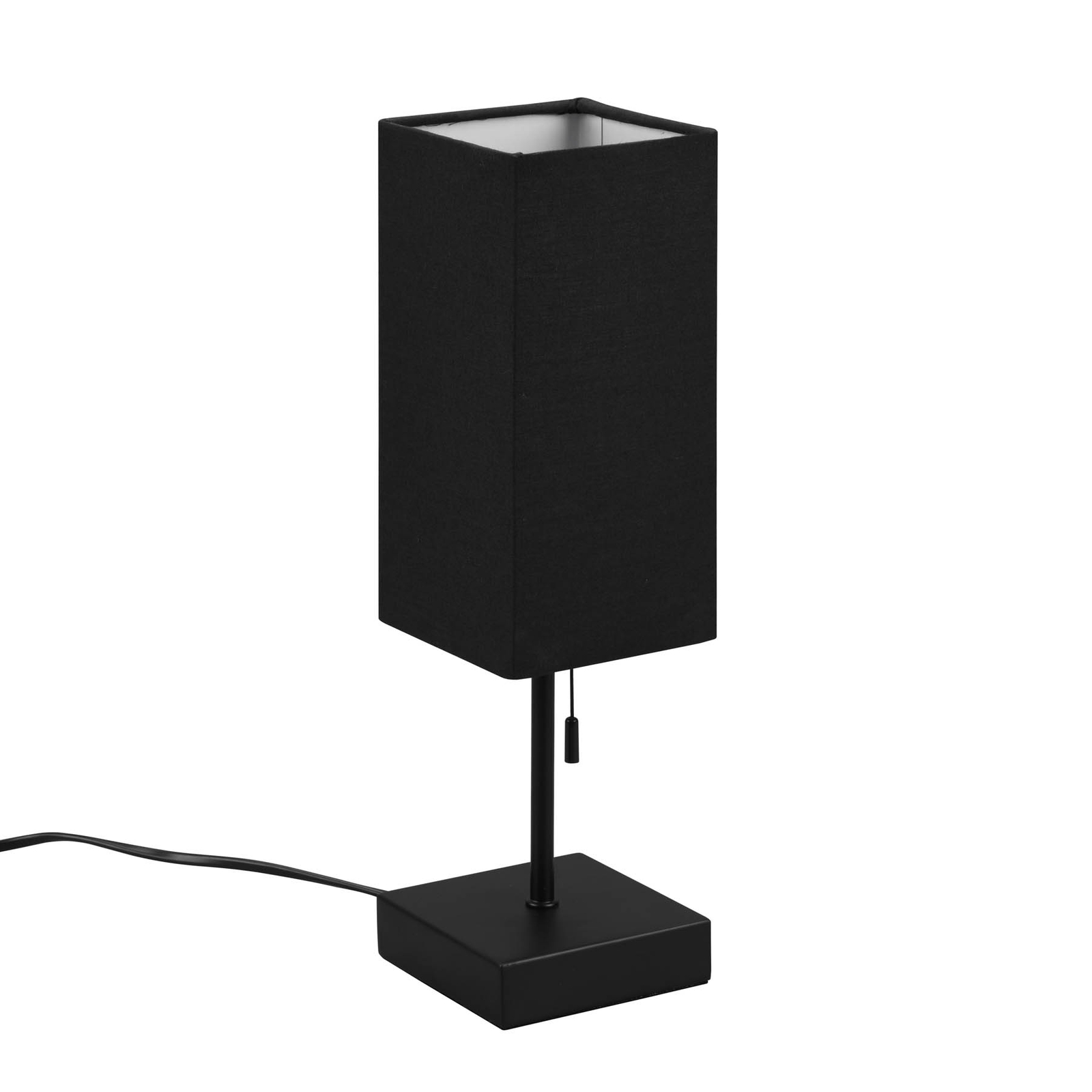 Ole table lamp with USB port, black/black