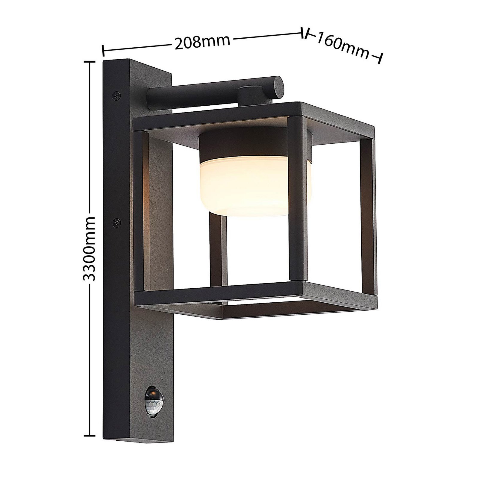 Timio Down OutdoorWall Lamp Dark Grey - Lucande