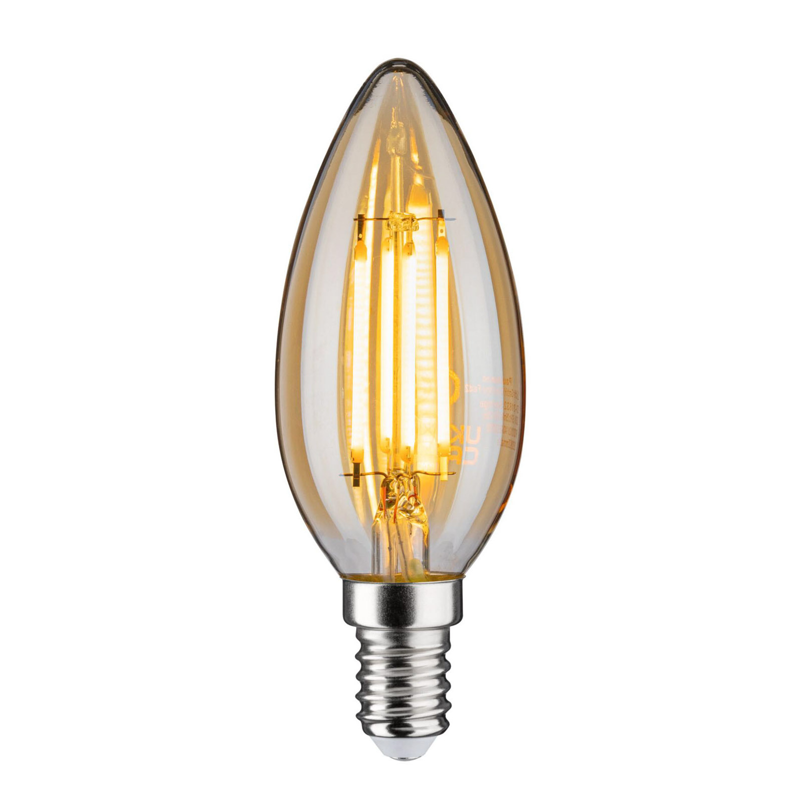 LED-Kerzenlampe E14 4,7W 2.500K gold, dimmbar