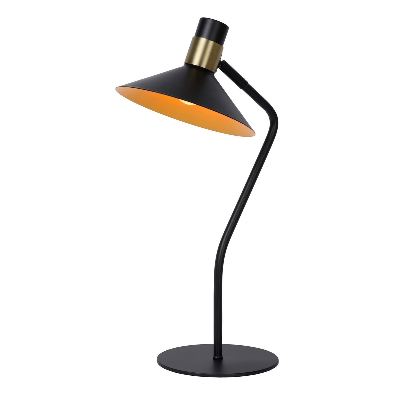 Pepijn table lamp in black and gold