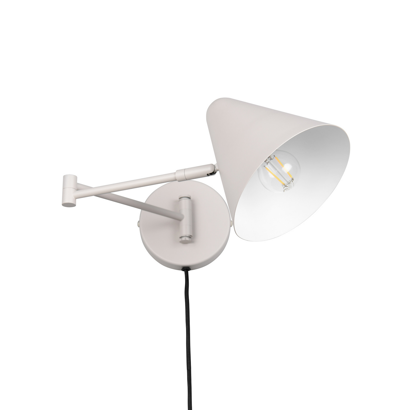 Seinavalgusti Cosima, helehall, ulatus 54 cm, metall Seinavalgusti Cosima, helehall, ulatus 54 cm, metall